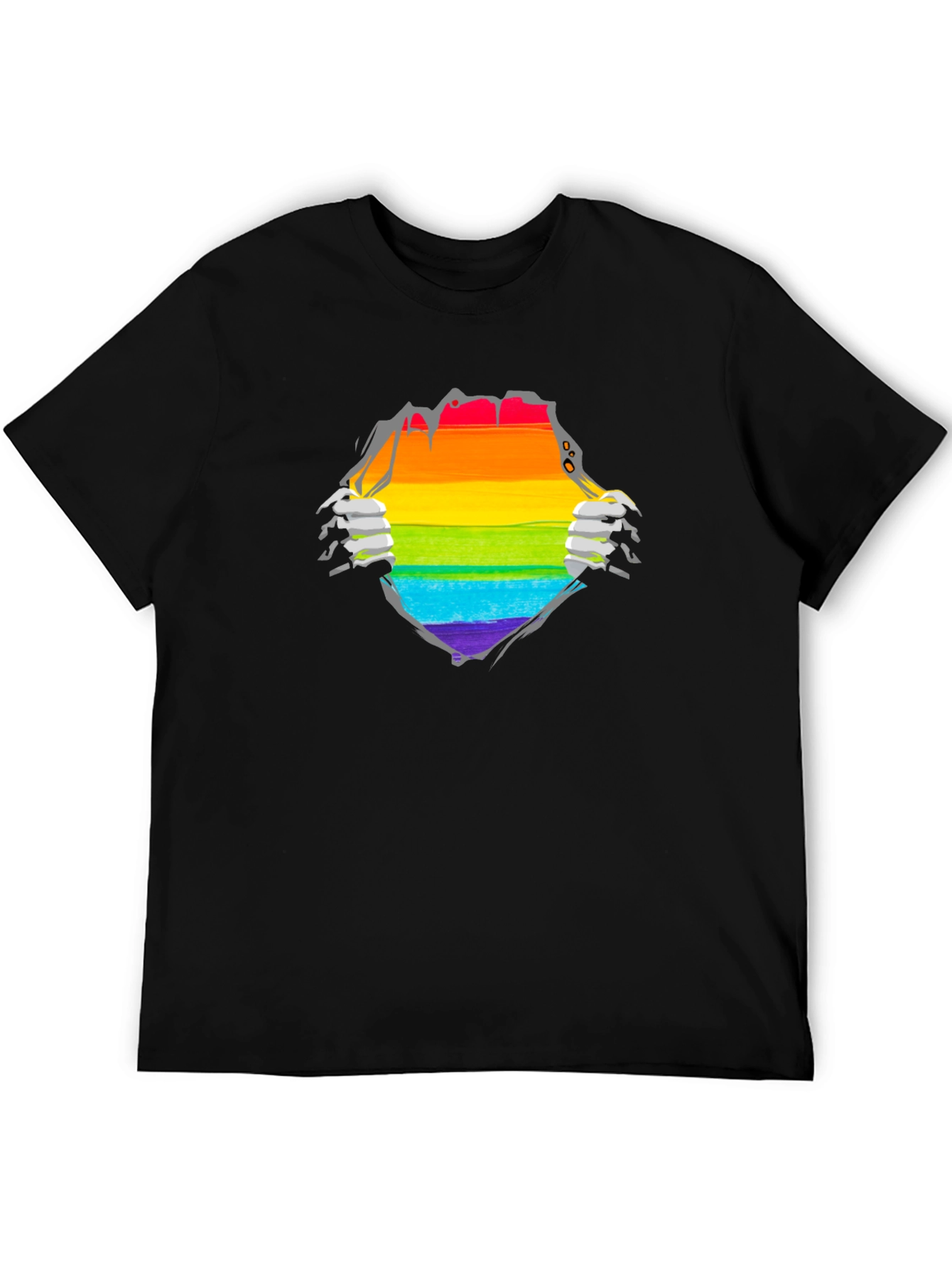 Pride Rainbow Ripped T-Shirt