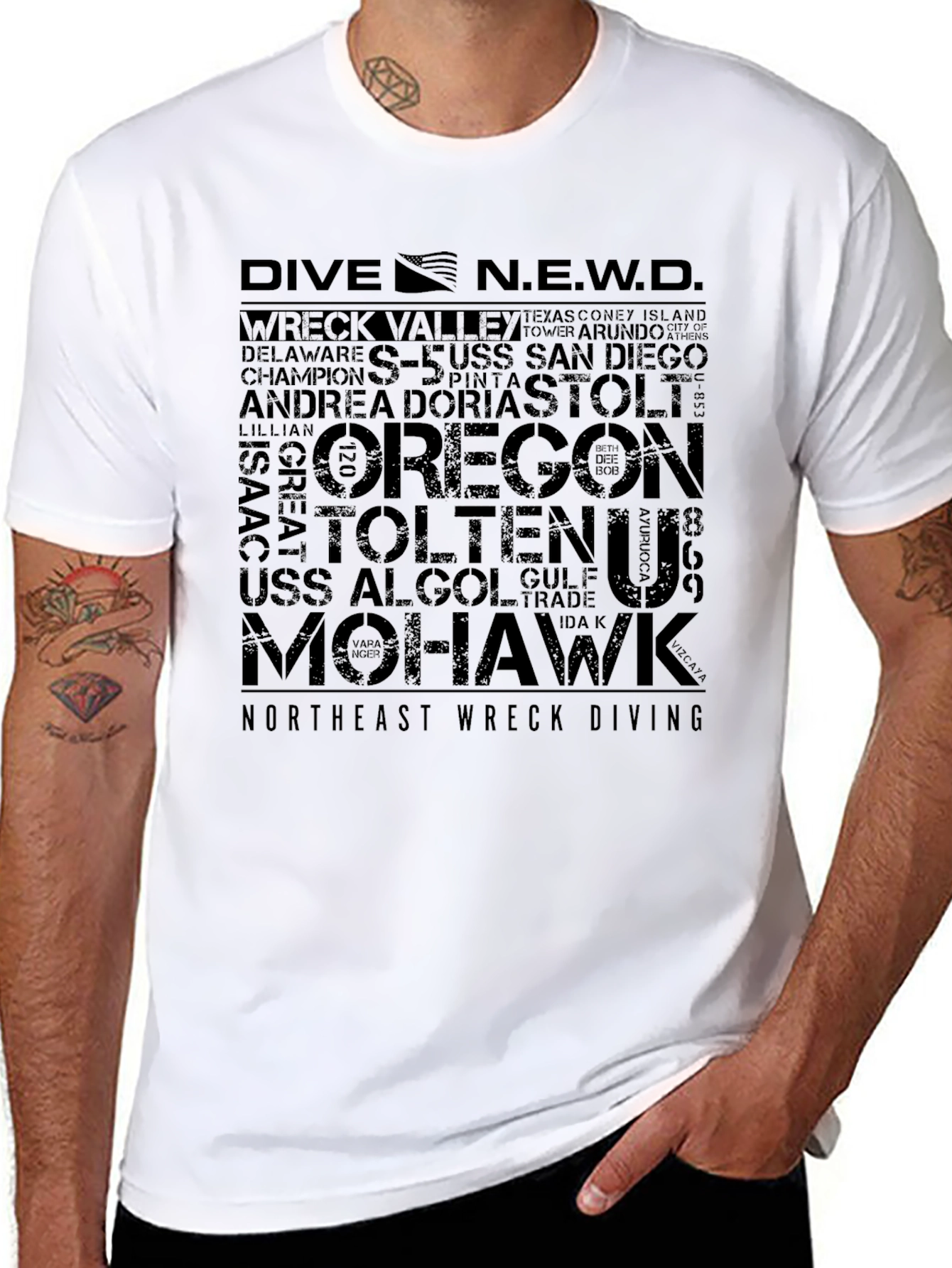 Dive N.E.W.D. Wreck Diving T-Shirt