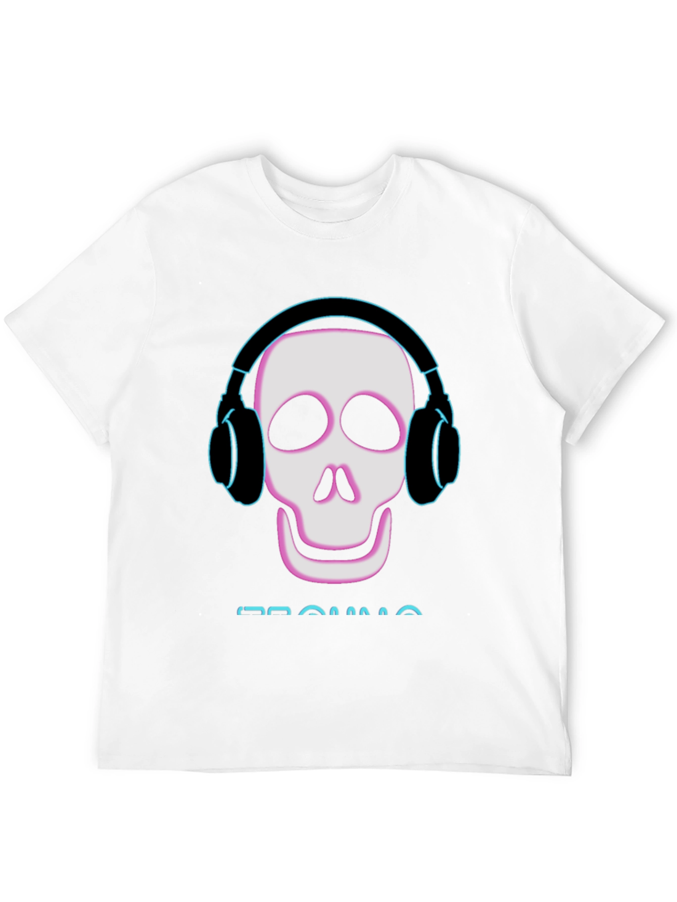 Skull Headphone Graphic Tee - Mens Black T-Shirt