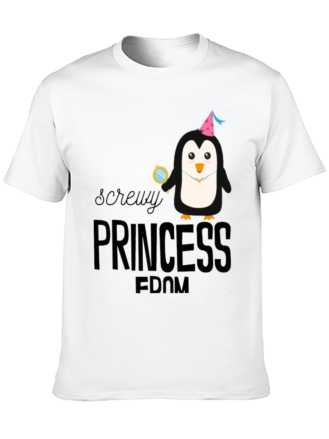 Screw Princessdom Penguin Tee - Fun & Edgy Fashion