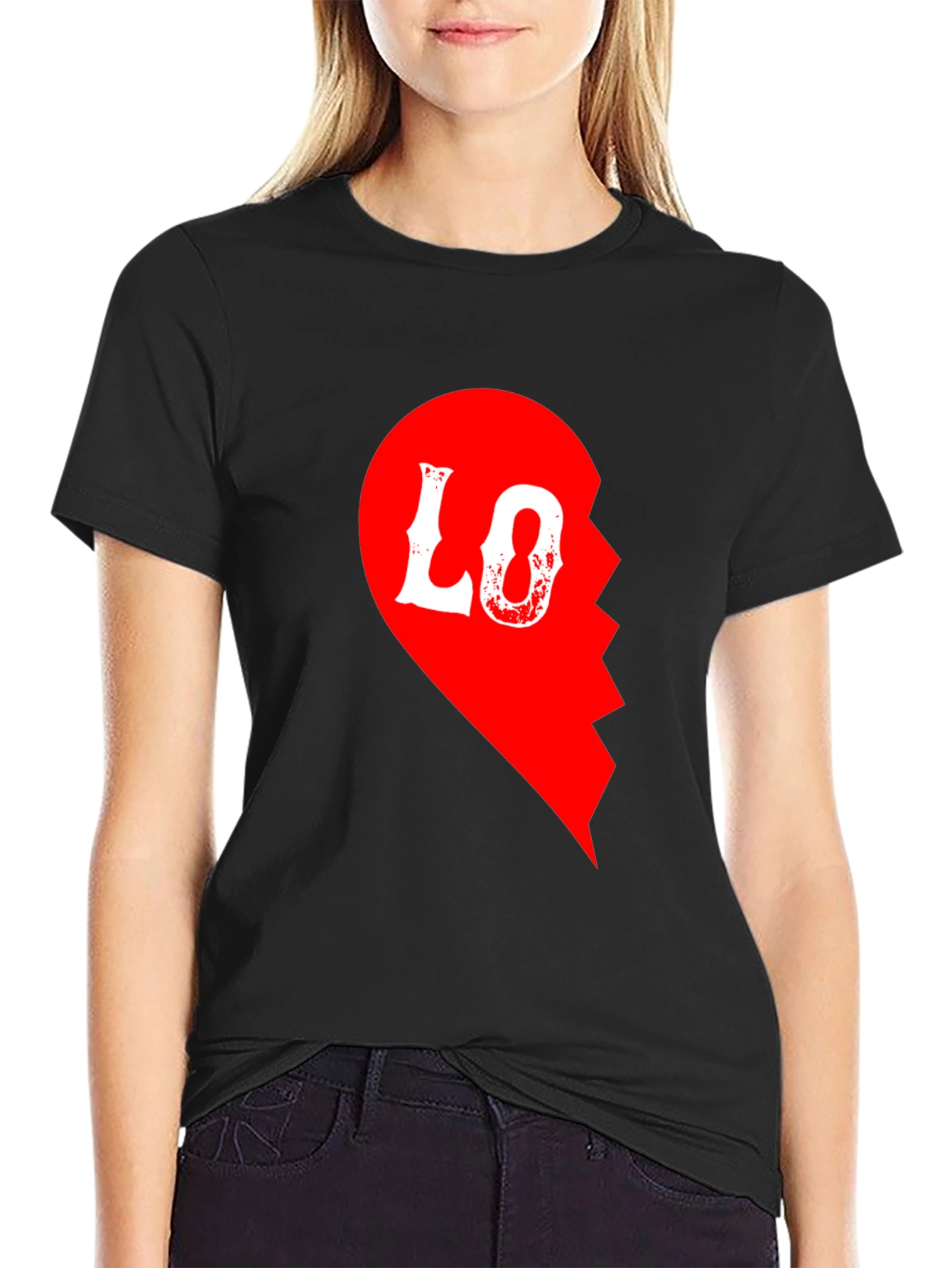 Love Broken Heart Matching Couple T-Shirt