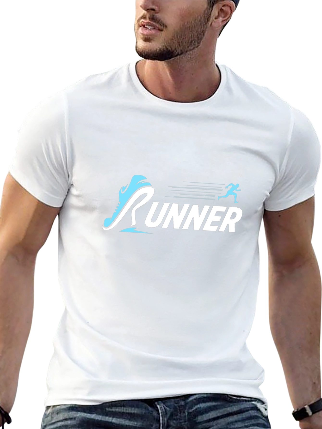 Runner Graphic Tee - Black