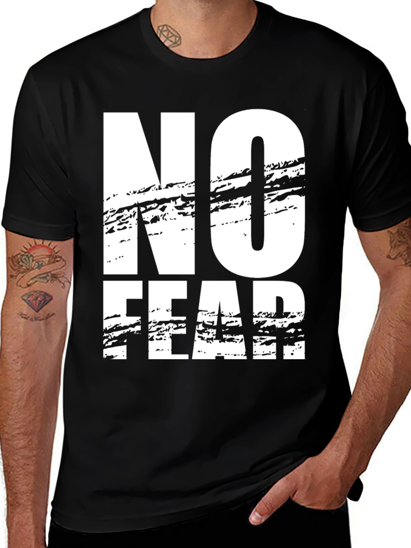 No Fear Graphic Black T-Shirt