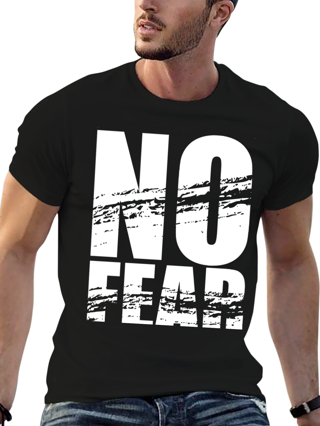 No Fear Graphic Black T-Shirt