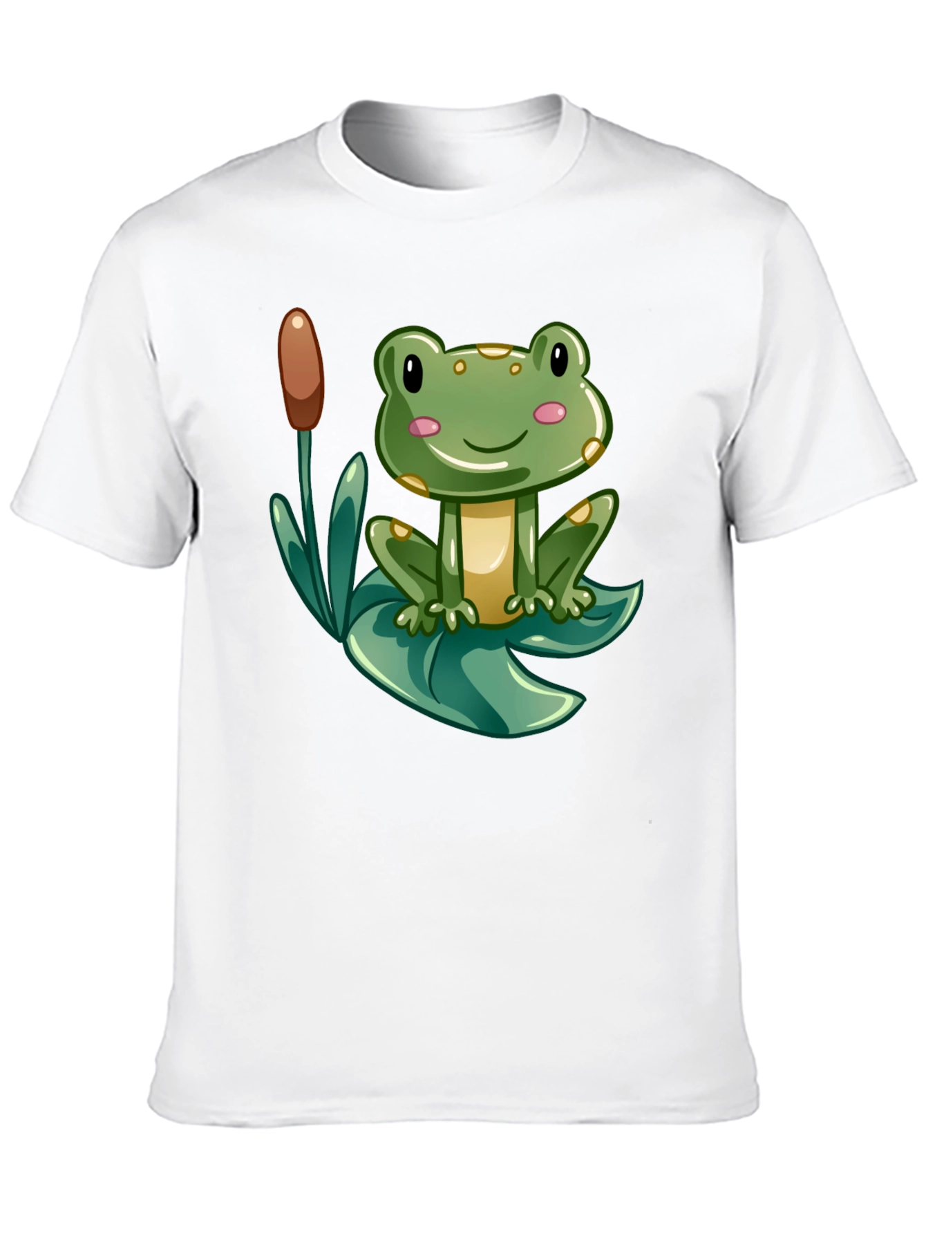 Cute Frog Graphic Tee - Mens Black T-Shirt
