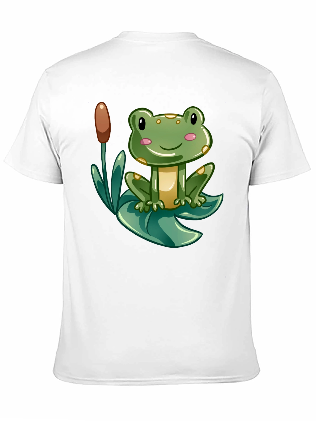 Cute Frog Graphic Tee - Mens Black T-Shirt
