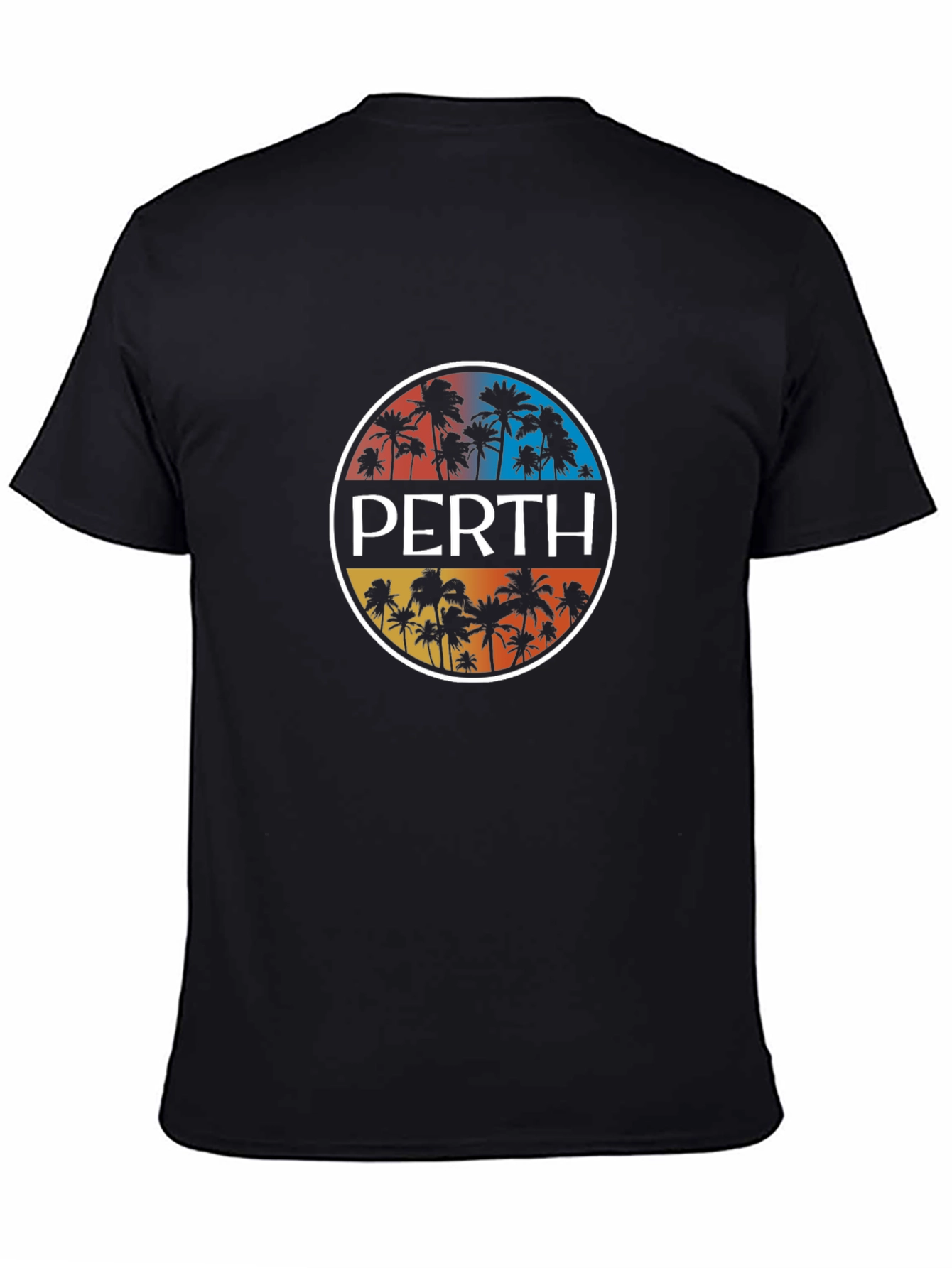 Perth Palm Tree Graphic Tee - Black