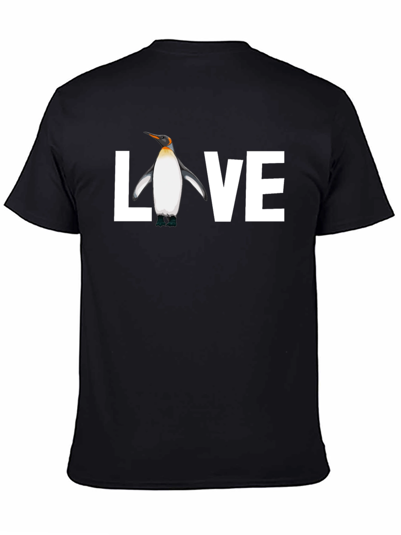 Penguin Love Graphic Tee - Black