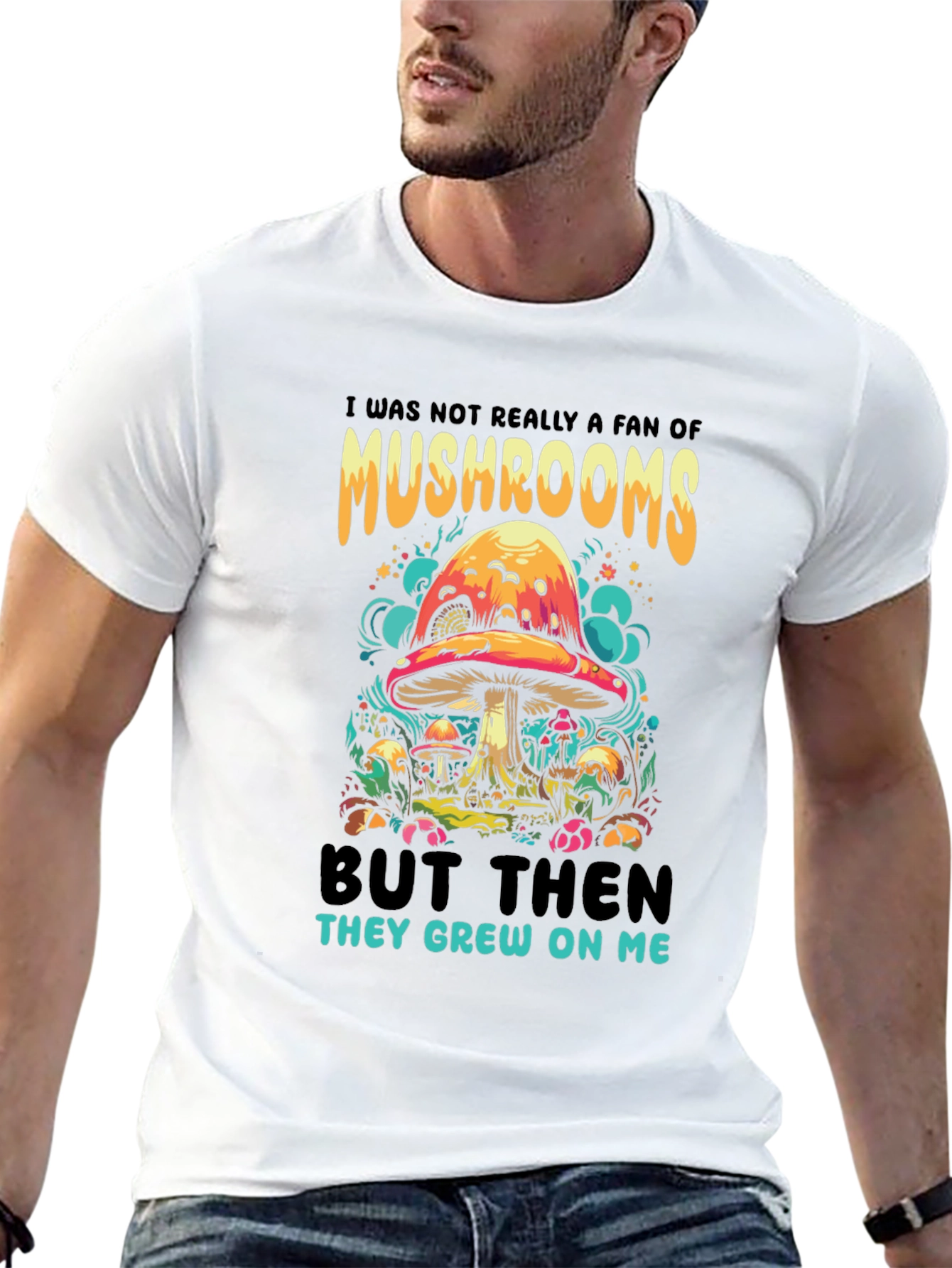 Mushroom Humor Graphic Tee