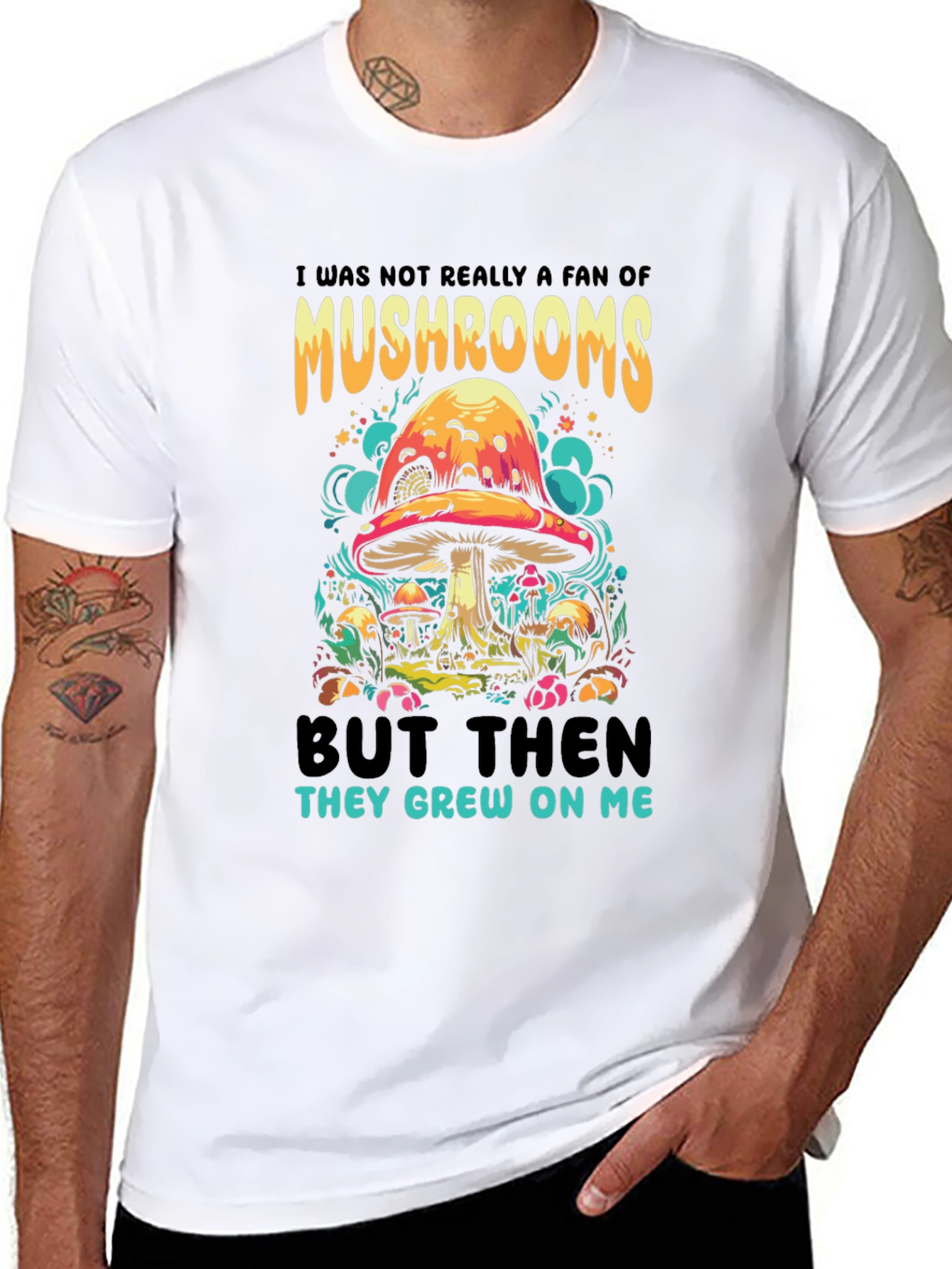 Mushroom Humor Graphic Tee