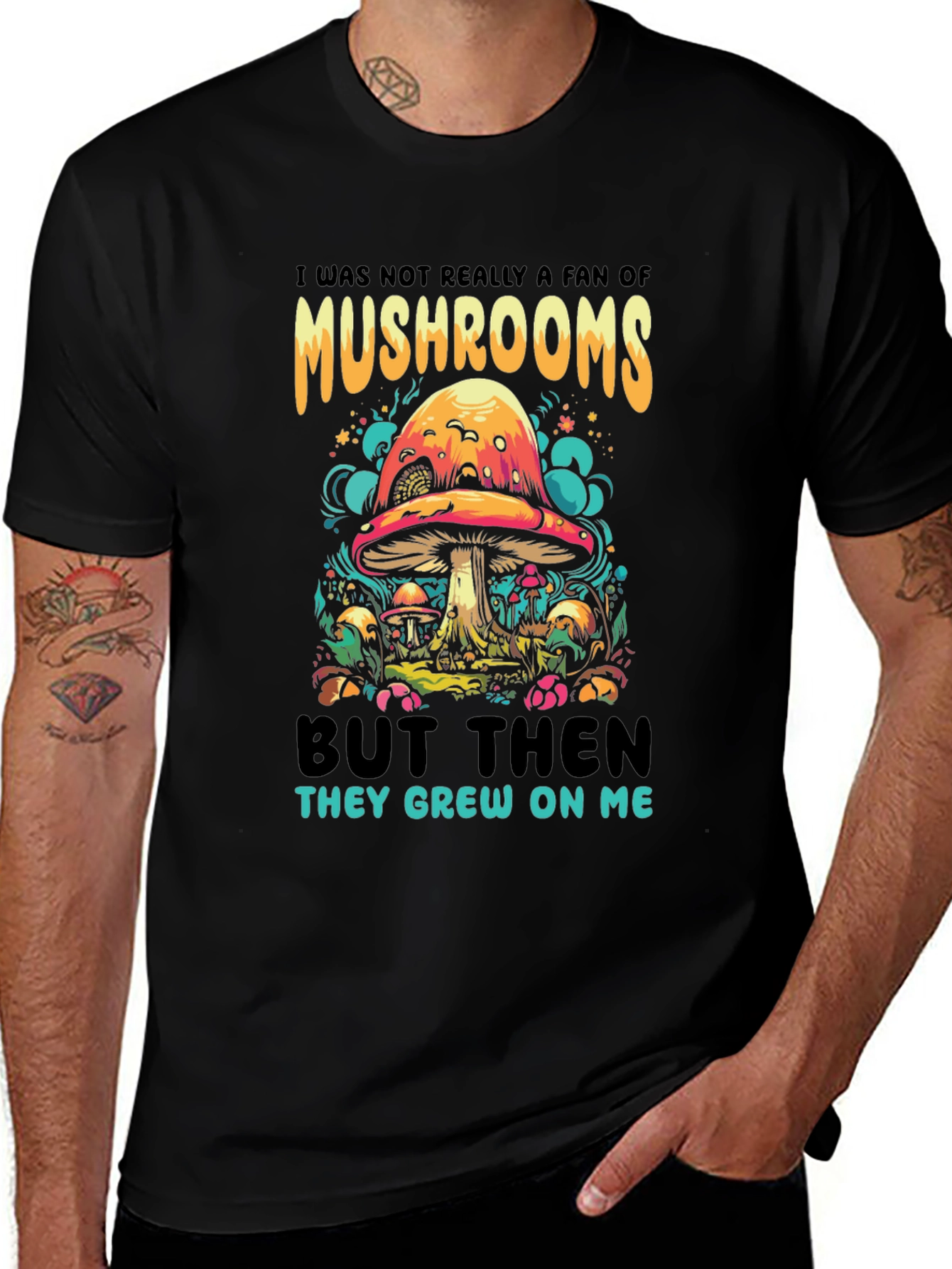 Mushroom Humor Graphic Tee