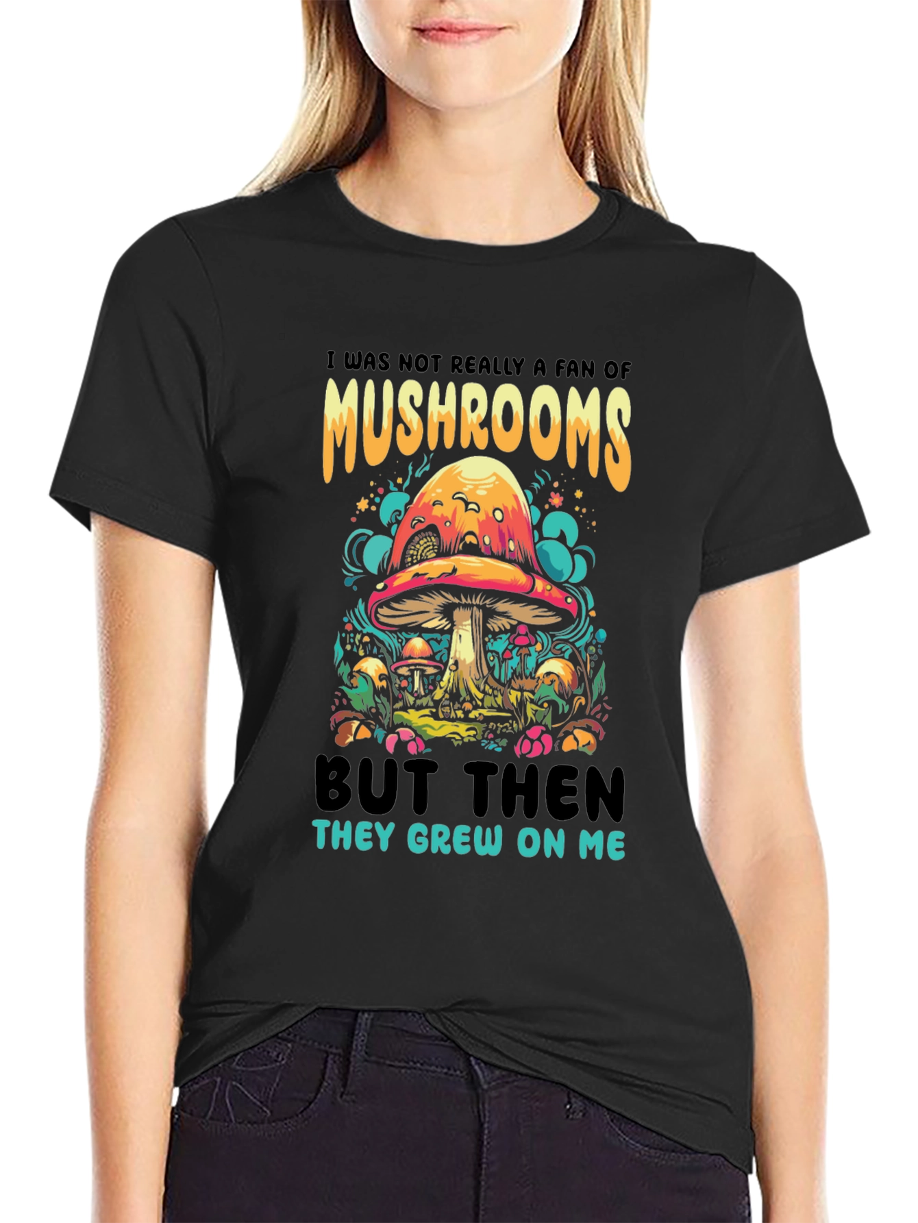 Mushroom Humor Graphic Tee