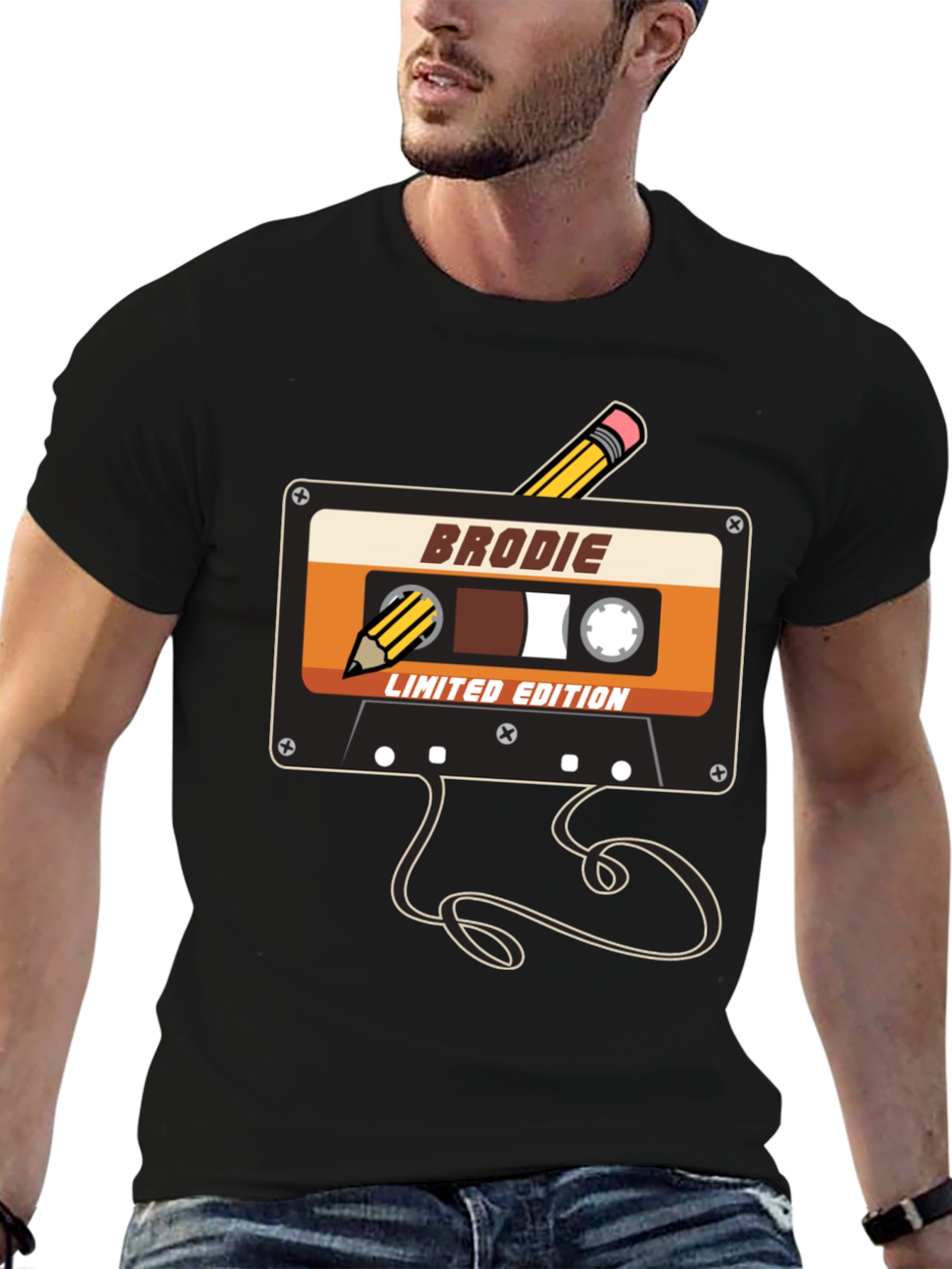 Retro Brodie Cassette Tape Limited Edition T-Shirt