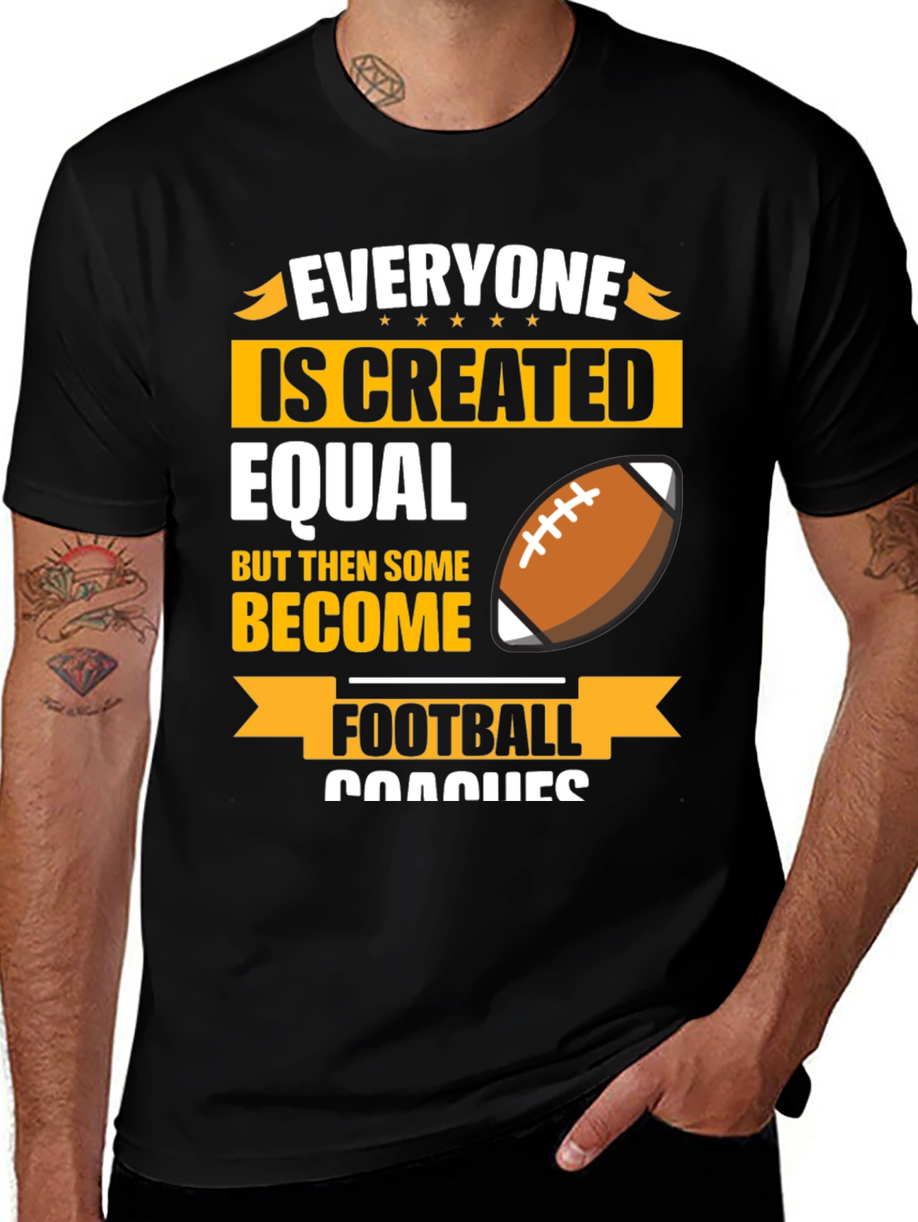 Football Coach T-Shirt - Everyone is Created Equal