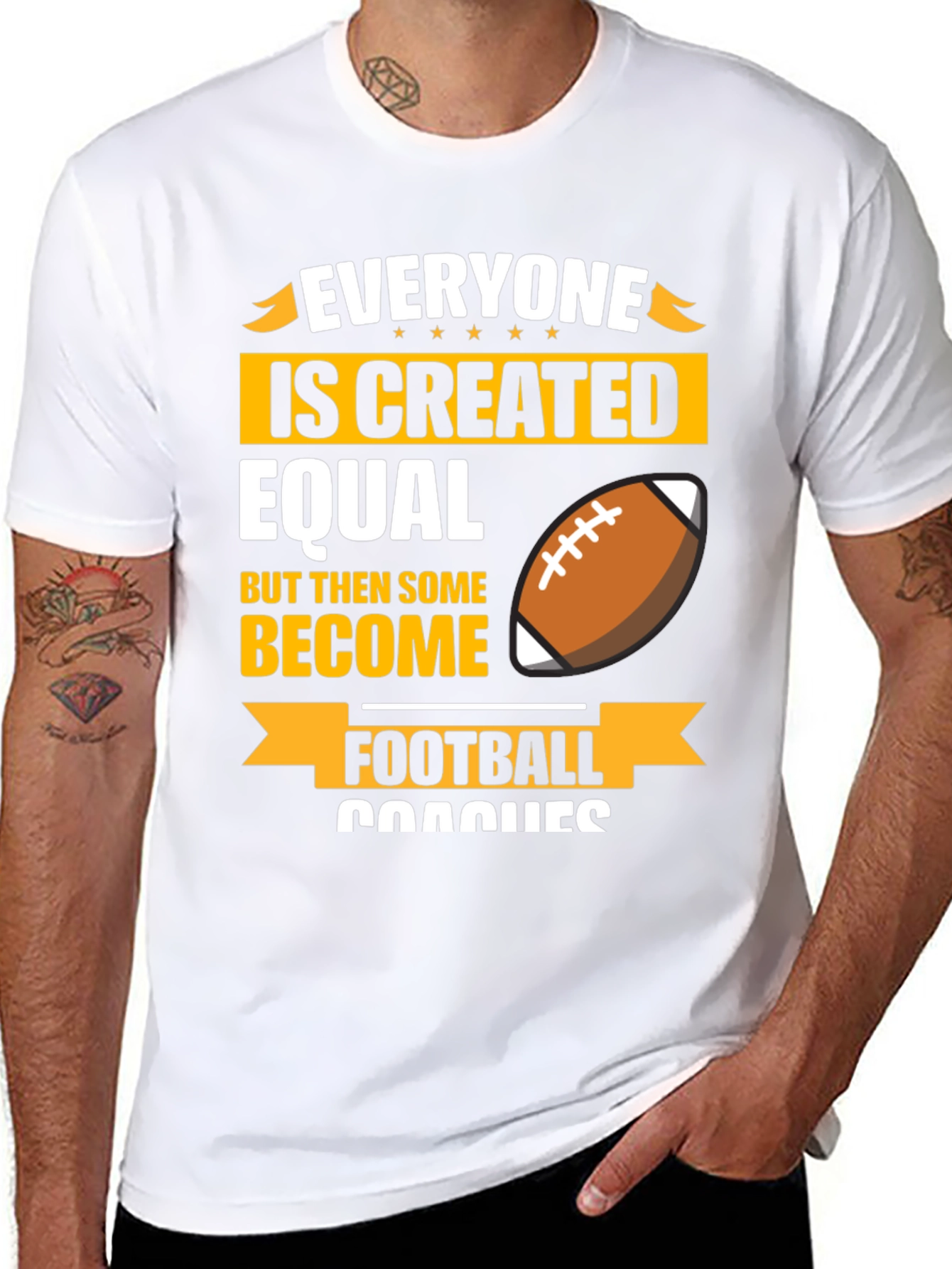 Football Coach T-Shirt - Everyone is Created Equal