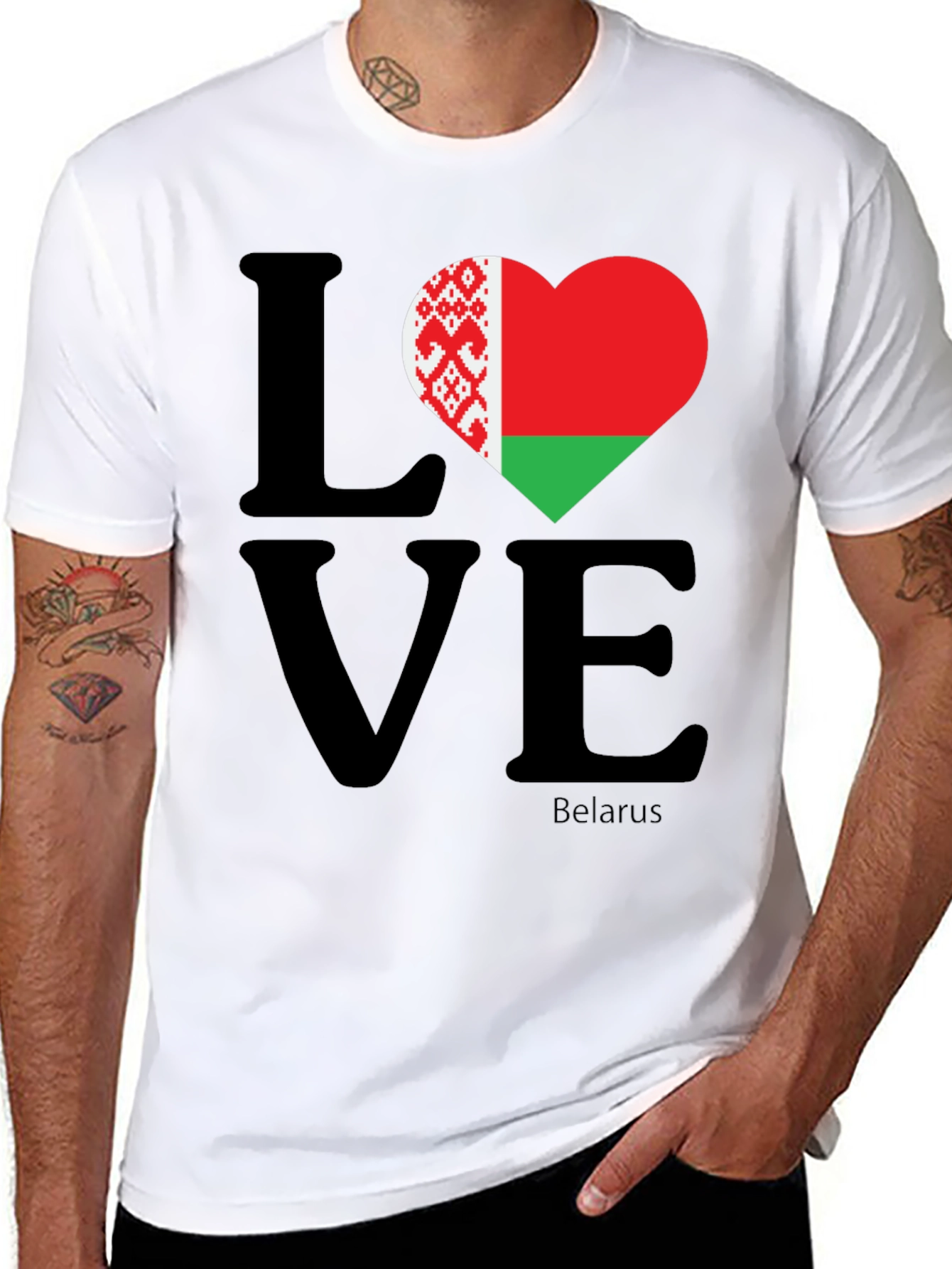 Love Belarus T-Shirt | Belarusian Pride Tee