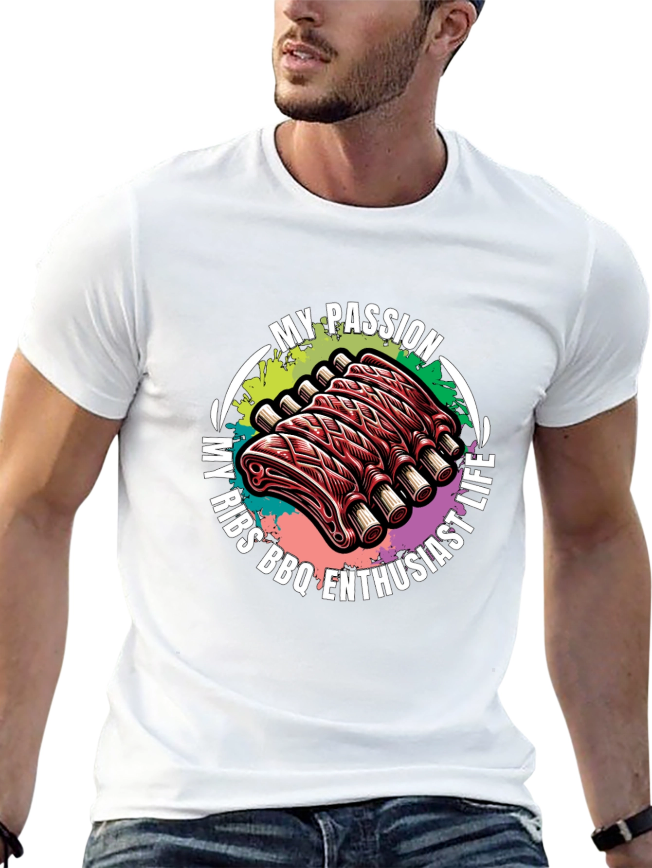 My Passion Ribs BBQ Enthusiast T-Shirt