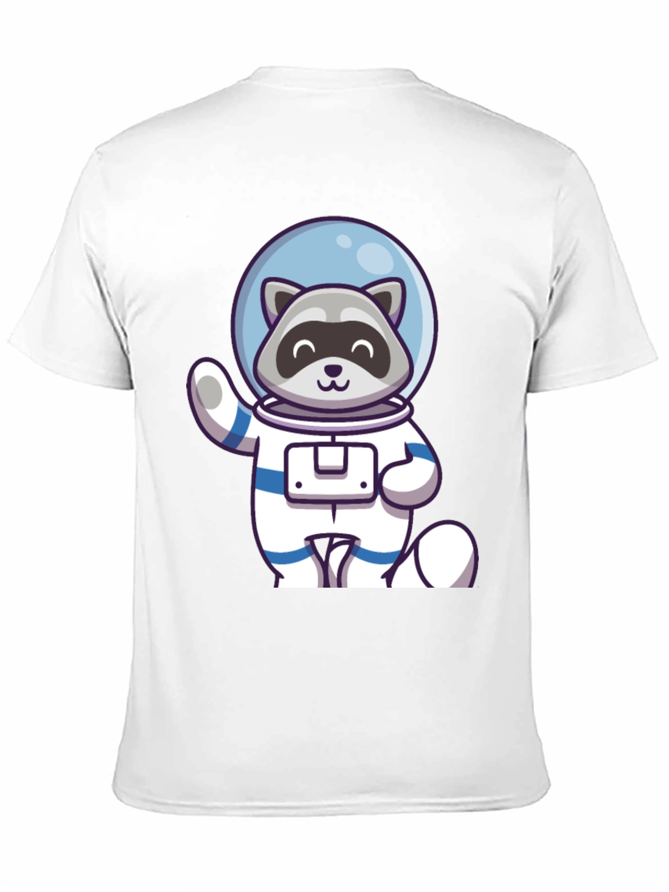 Raccoon Astronaut Graphic Tee - Cool Space Design