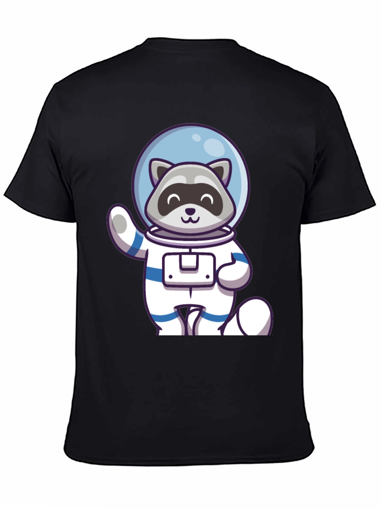 Raccoon Astronaut Graphic Tee - Cool Space Design