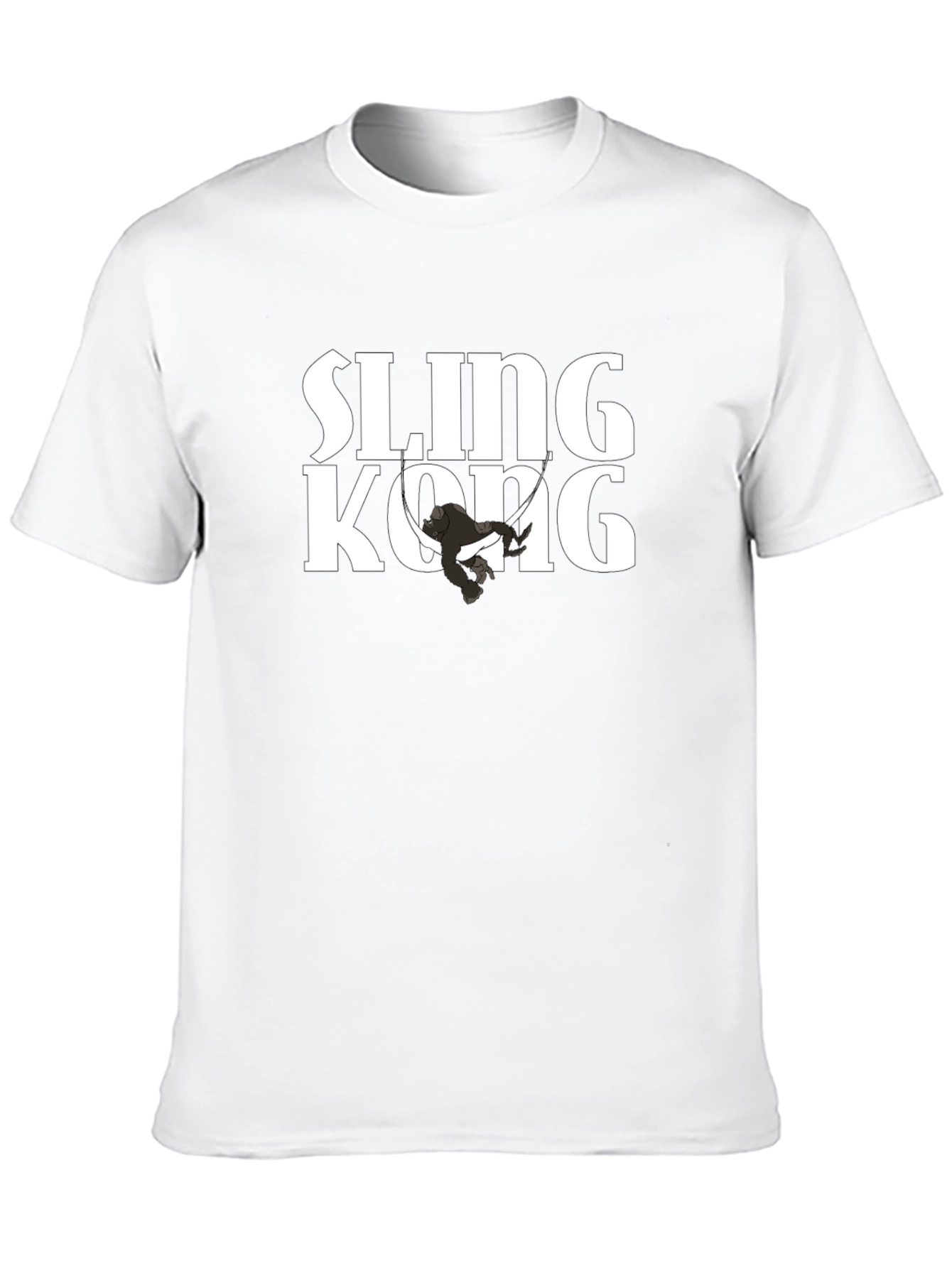 Sling Kong Graphic Tee - Black Cotton Comfort