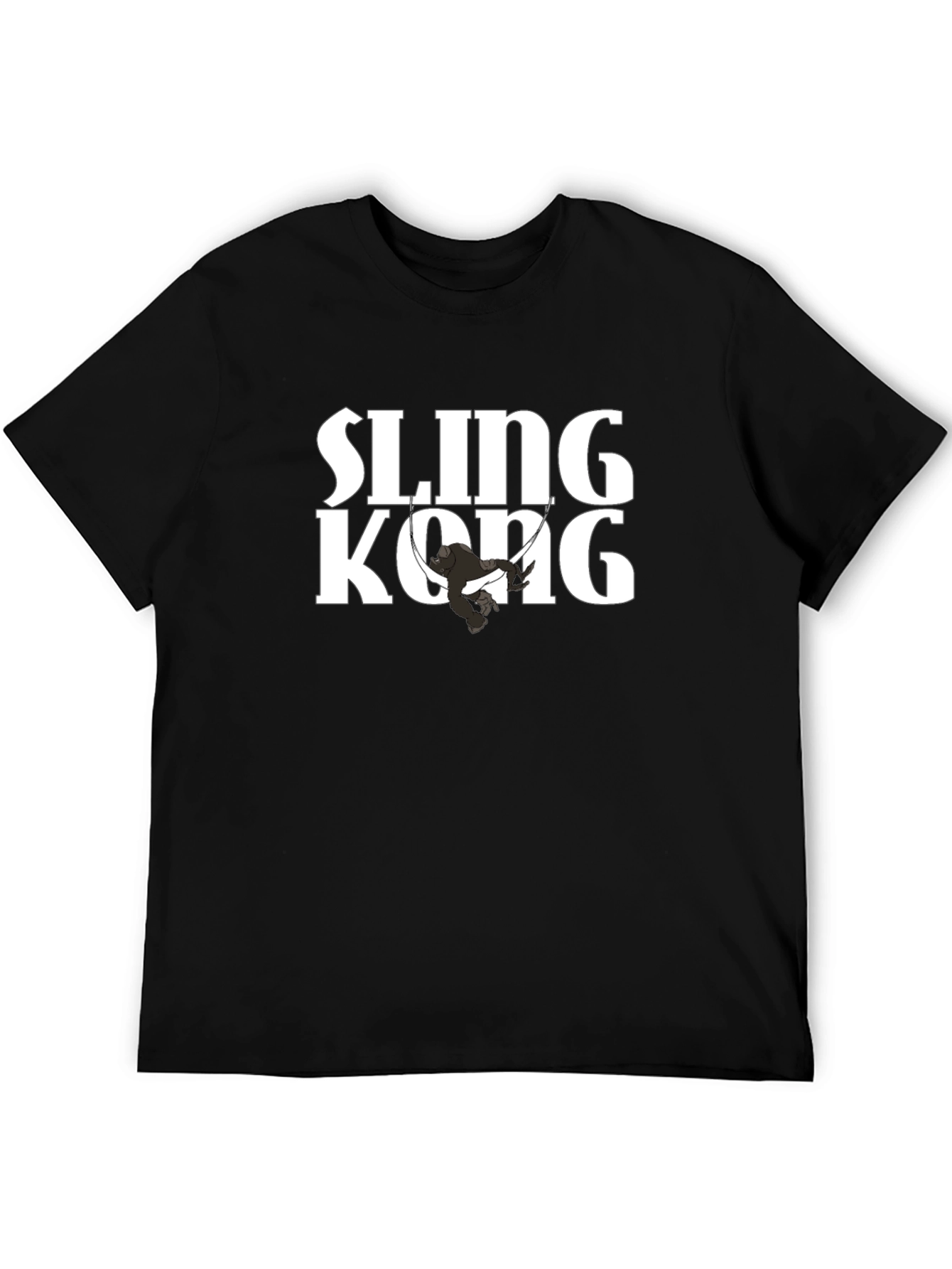 Sling Kong Graphic Tee - Black Cotton Comfort