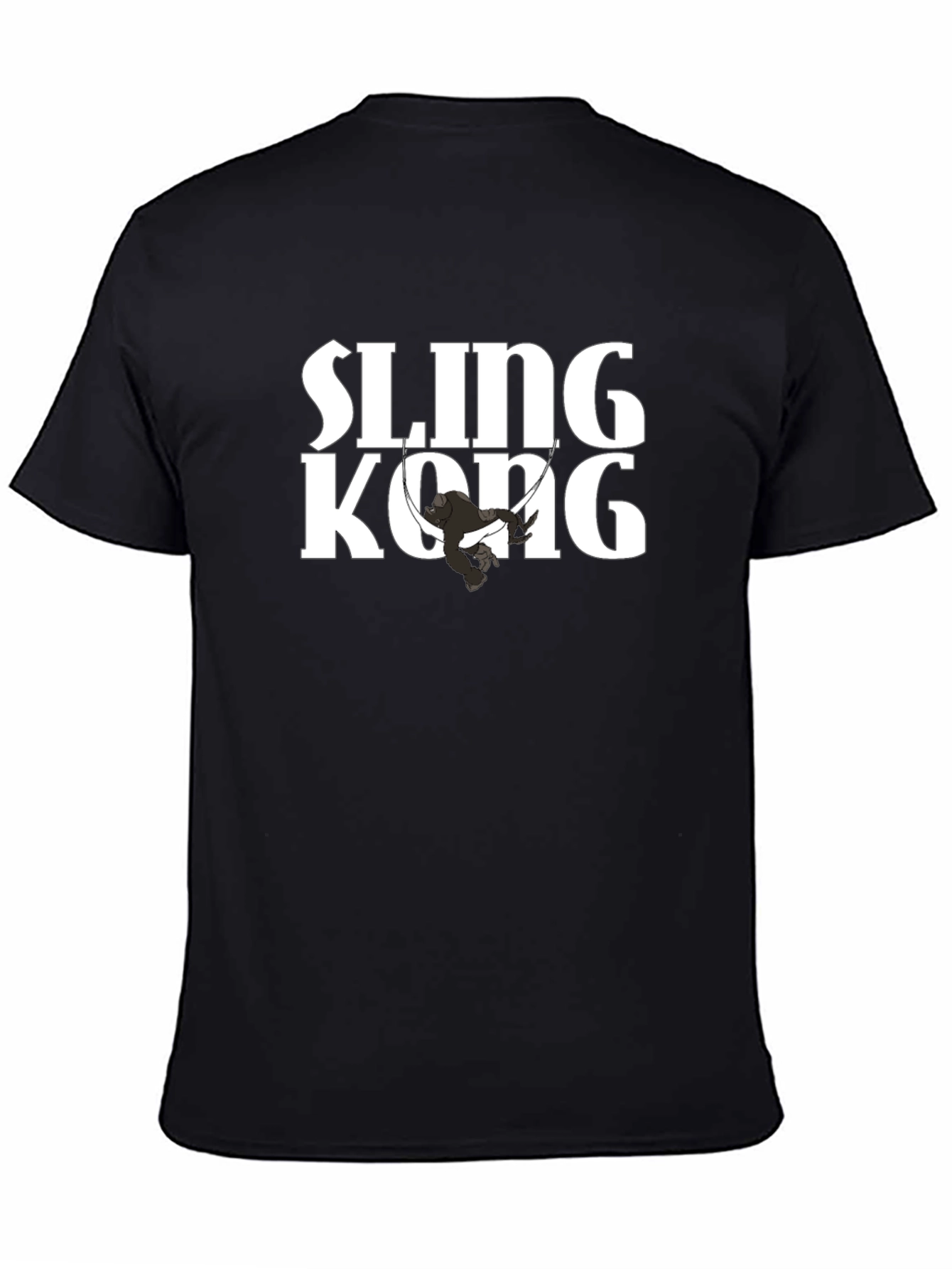 Sling Kong Graphic Tee - Black Cotton Comfort