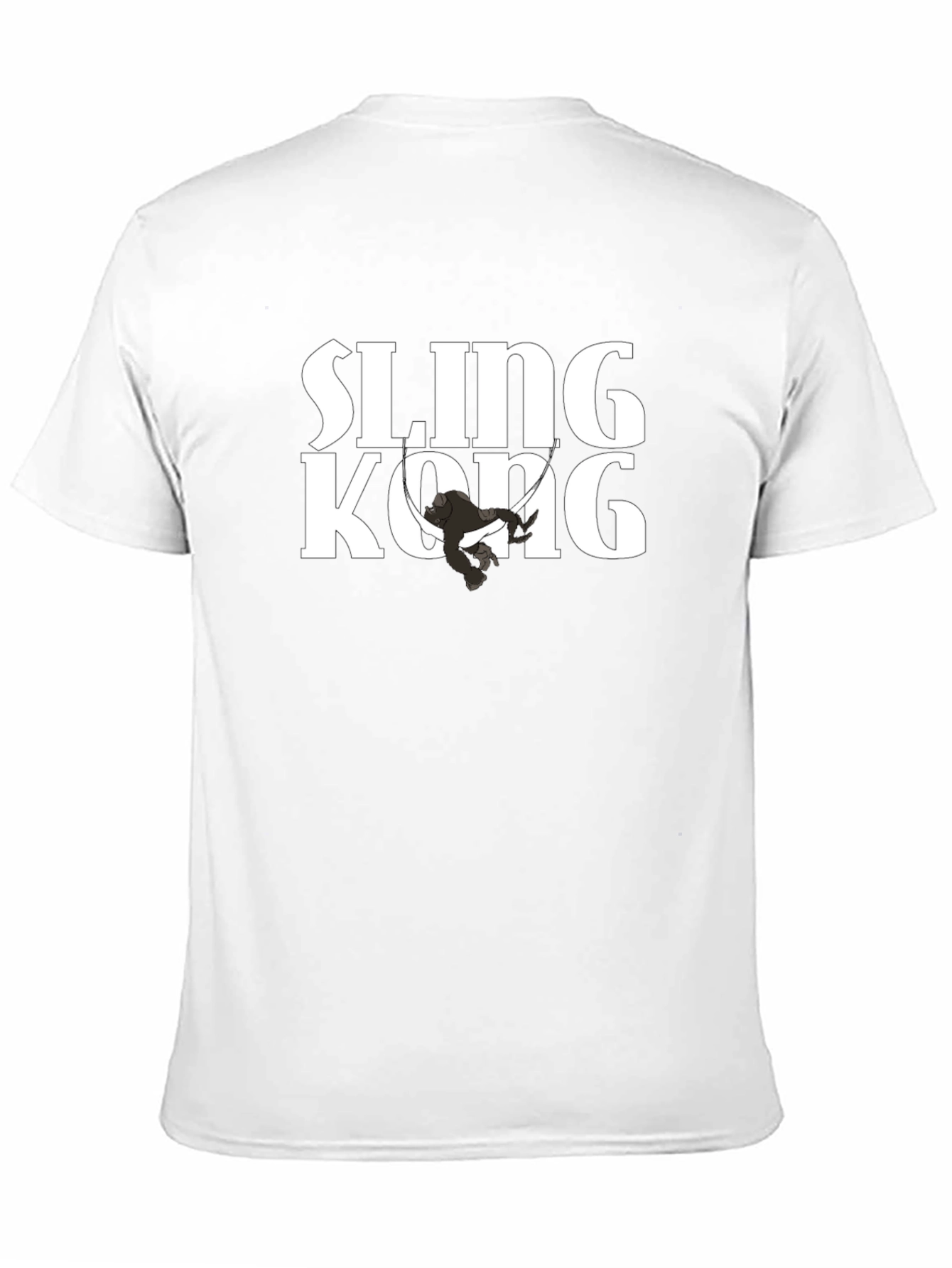 Sling Kong Graphic Tee - Black Cotton Comfort