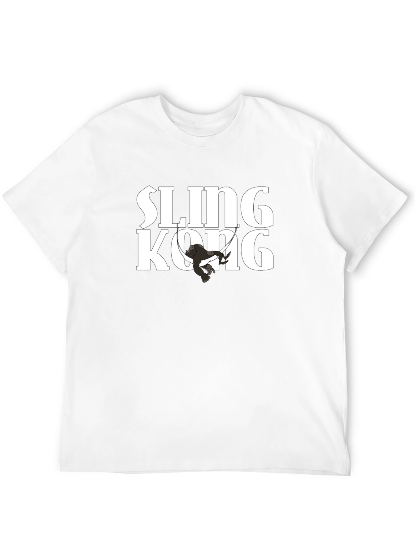 Sling Kong Graphic Tee - Black Cotton Comfort