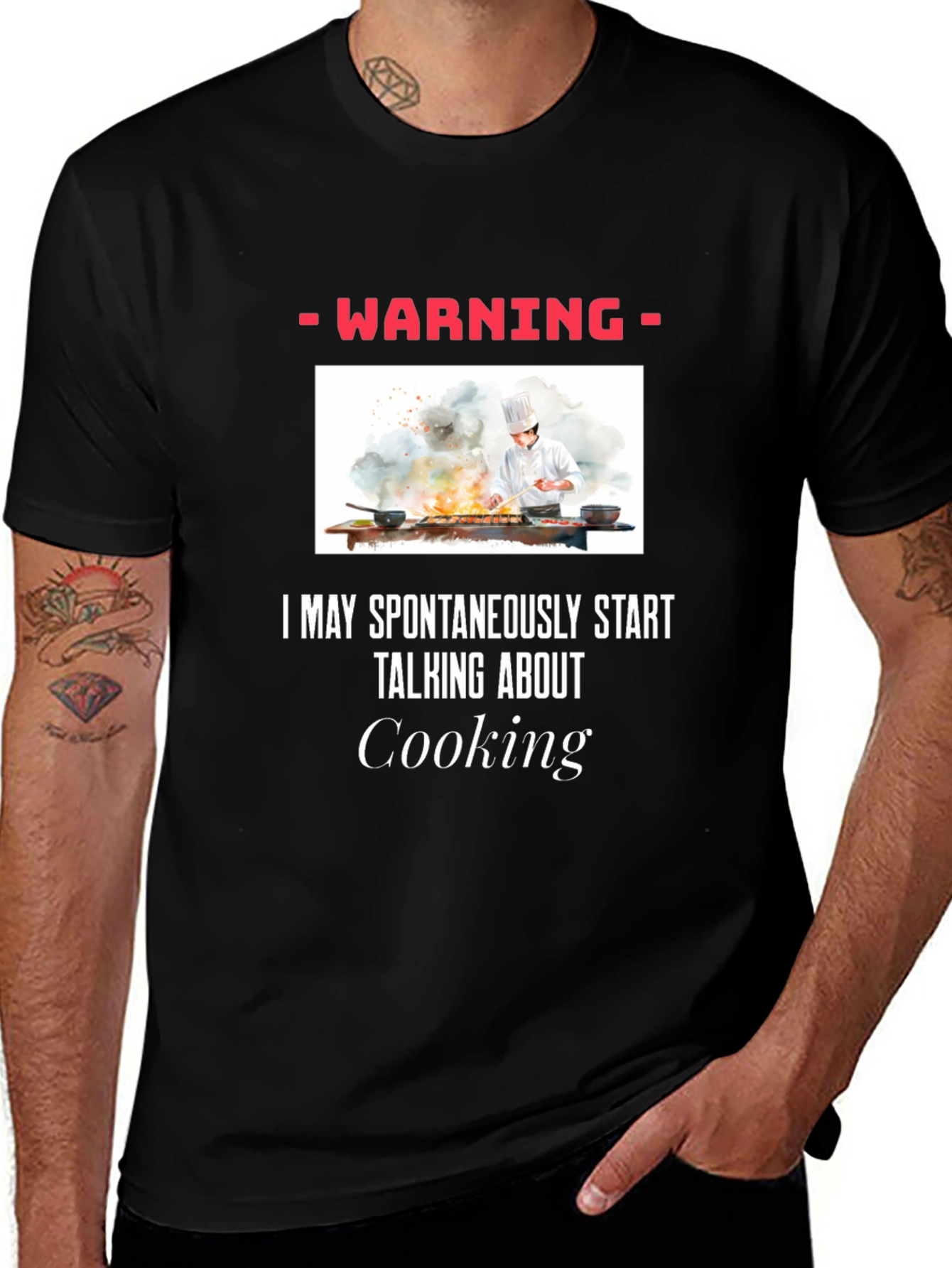 Warning: May Spontaneously Talk About Cooking T-Shirt