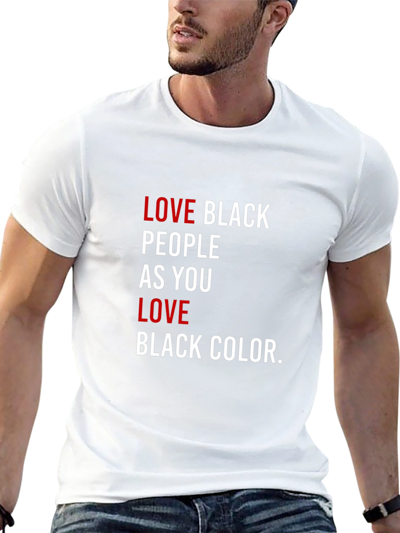 Love Black People T-Shirt - Powerful Statement Tee