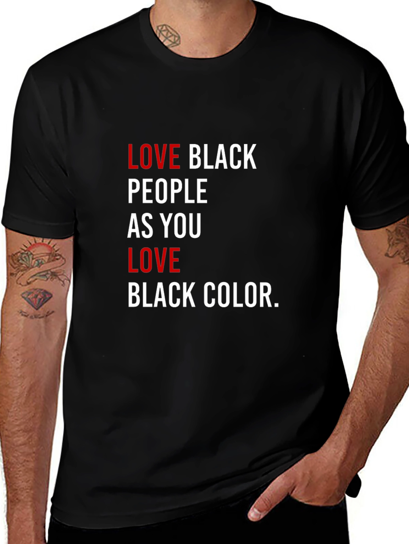 Love Black People T-Shirt - Powerful Statement Tee