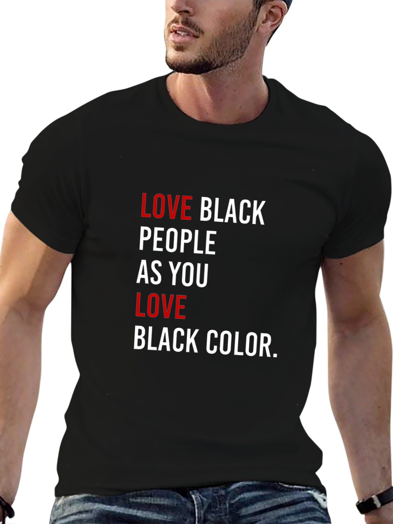 Love Black People T-Shirt - Powerful Statement Tee