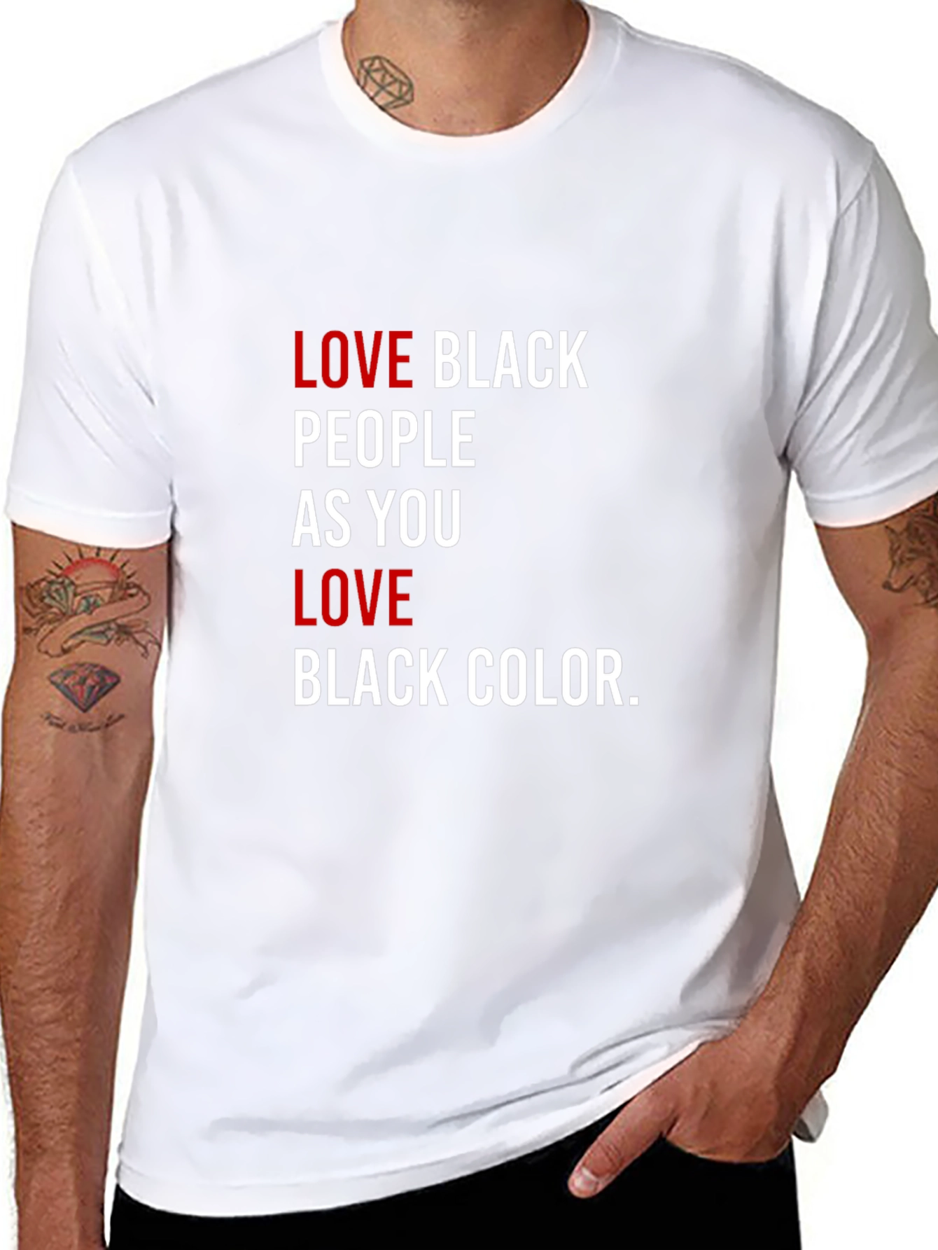Love Black People T-Shirt - Powerful Statement Tee