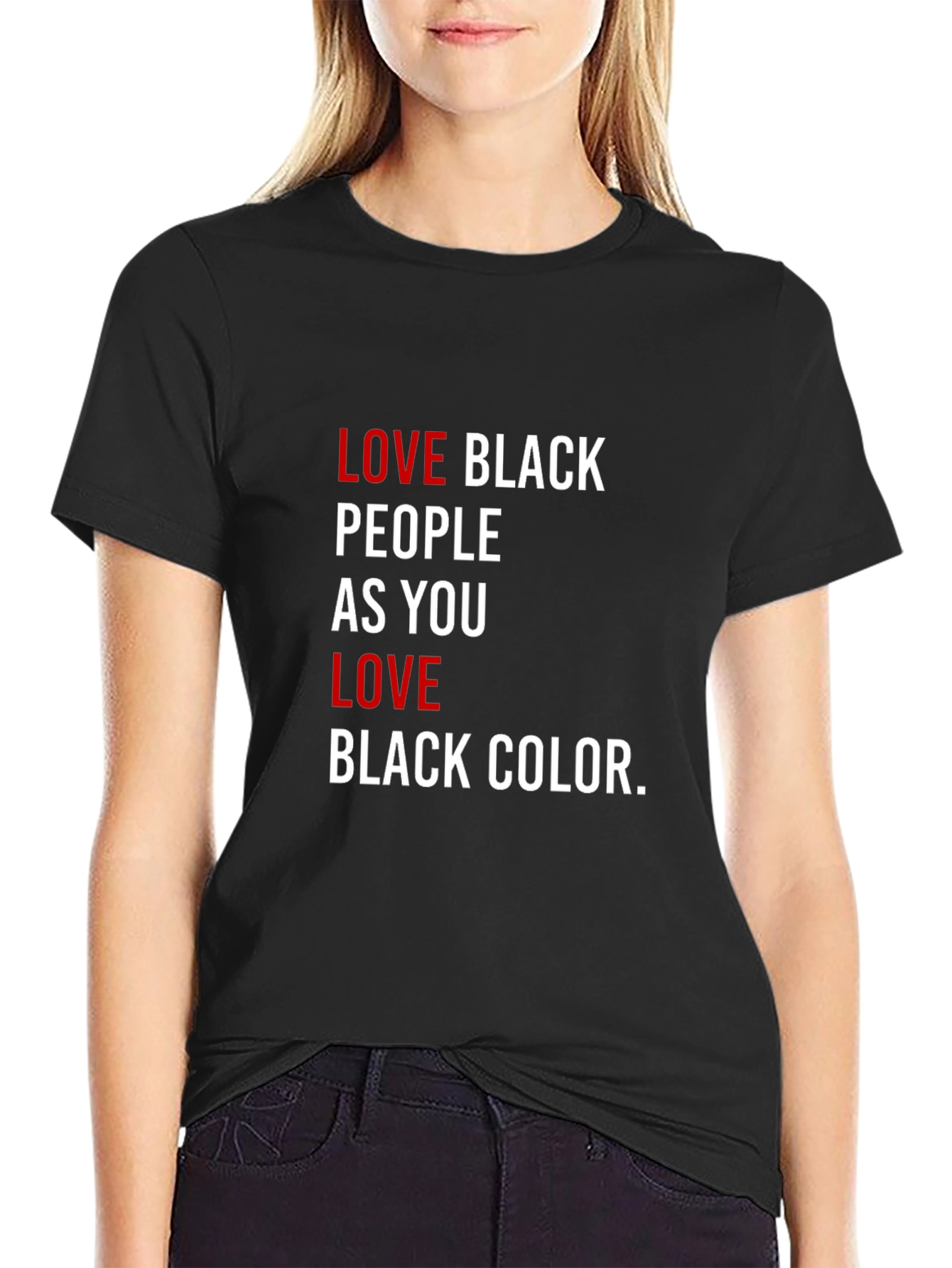 Love Black People T-Shirt - Powerful Statement Tee