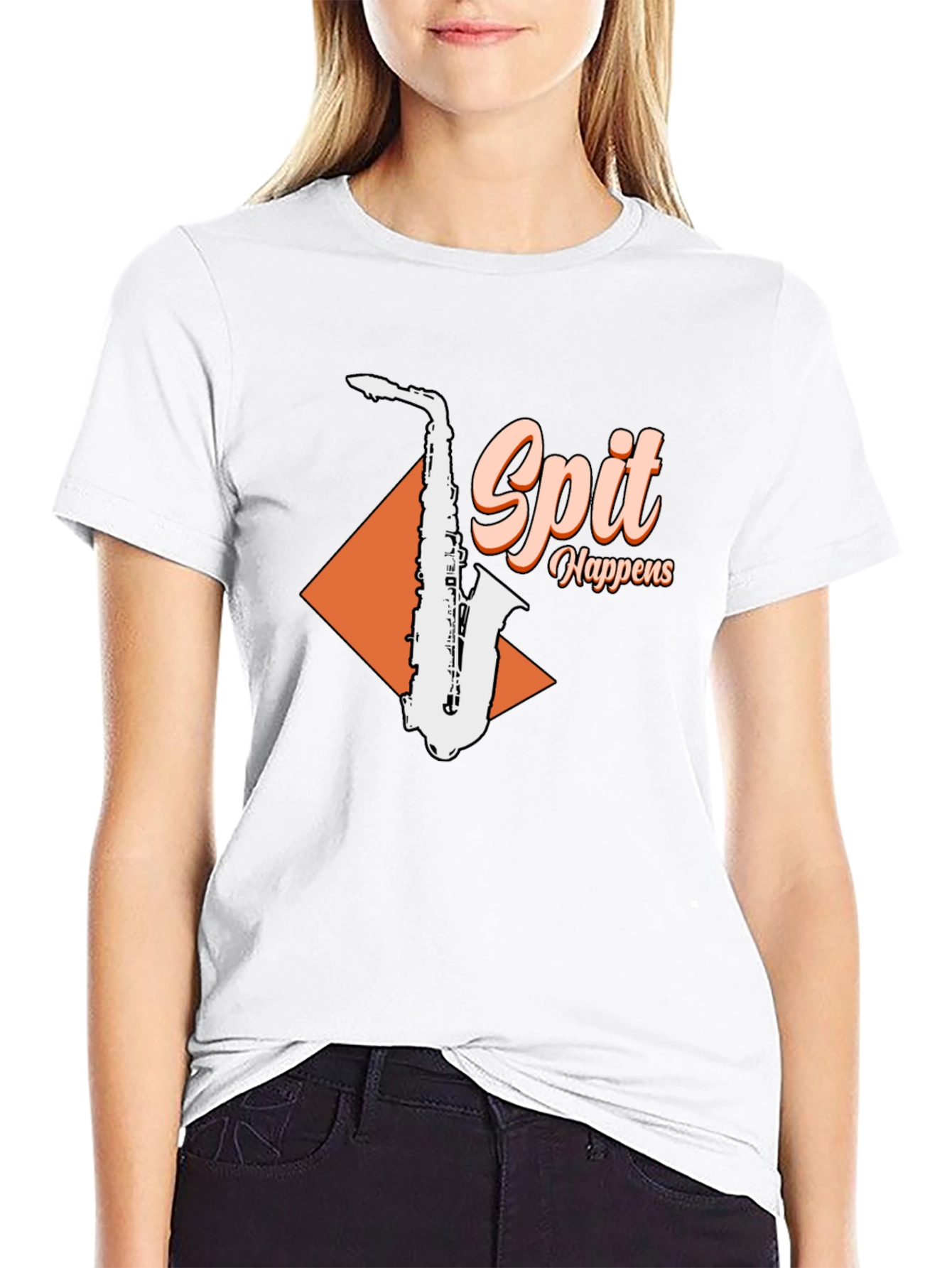 Spit Happens Saxophone Graphic T-Shirt