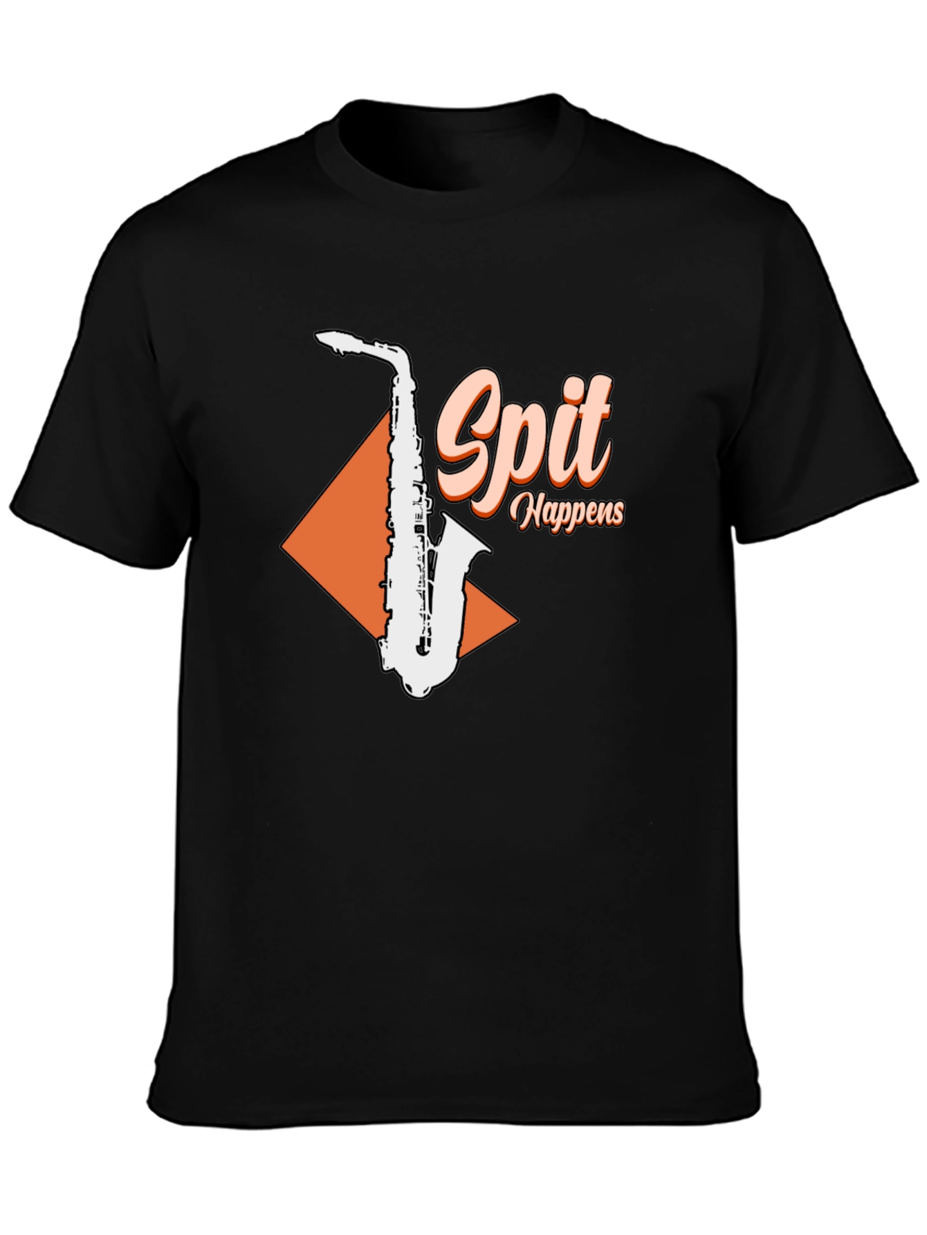Spit Happens Saxophone Graphic T-Shirt