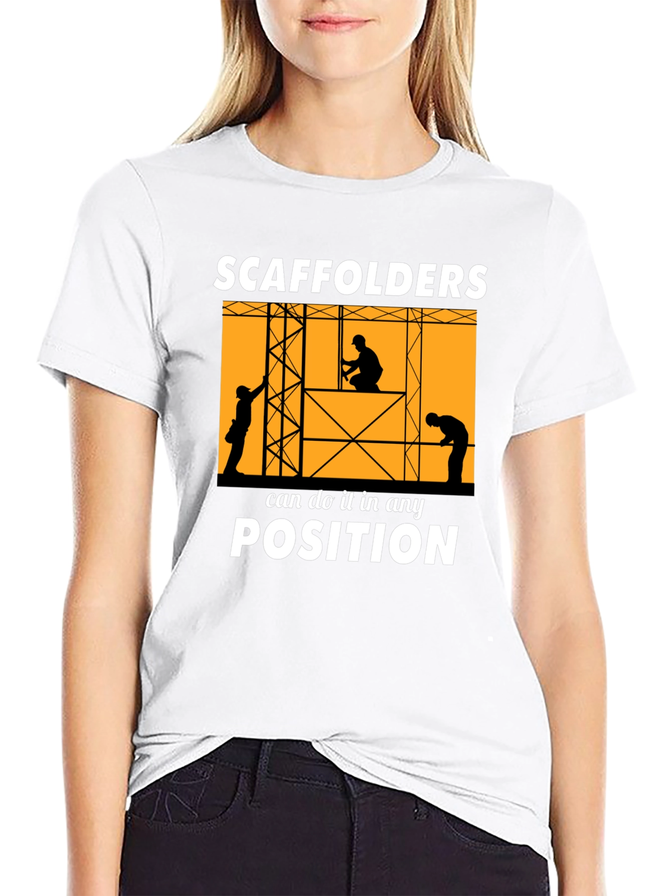 Scaffolders Can Do It T-Shirt Construction Worker Tee