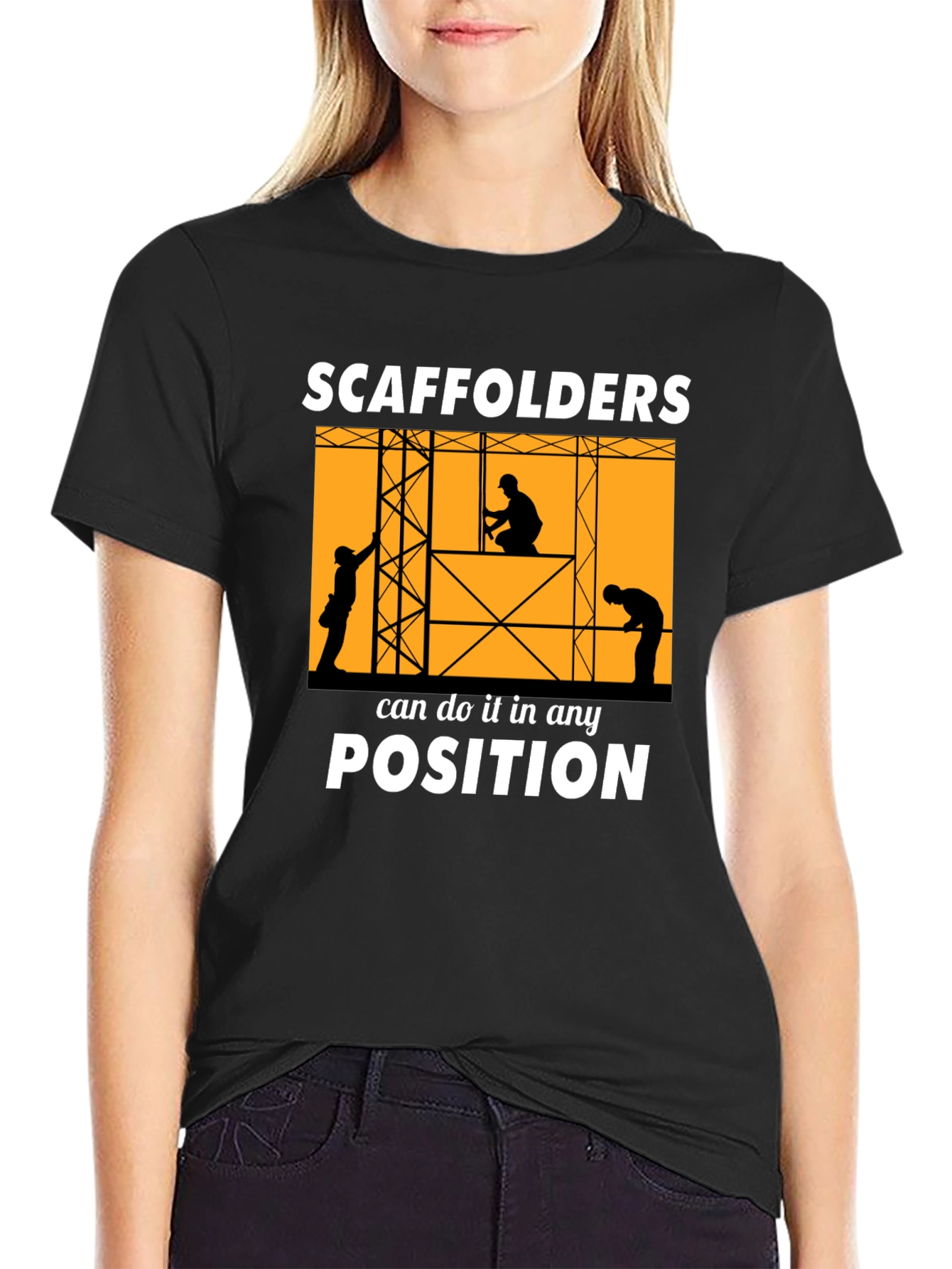 Scaffolders Can Do It T-Shirt Construction Worker Tee