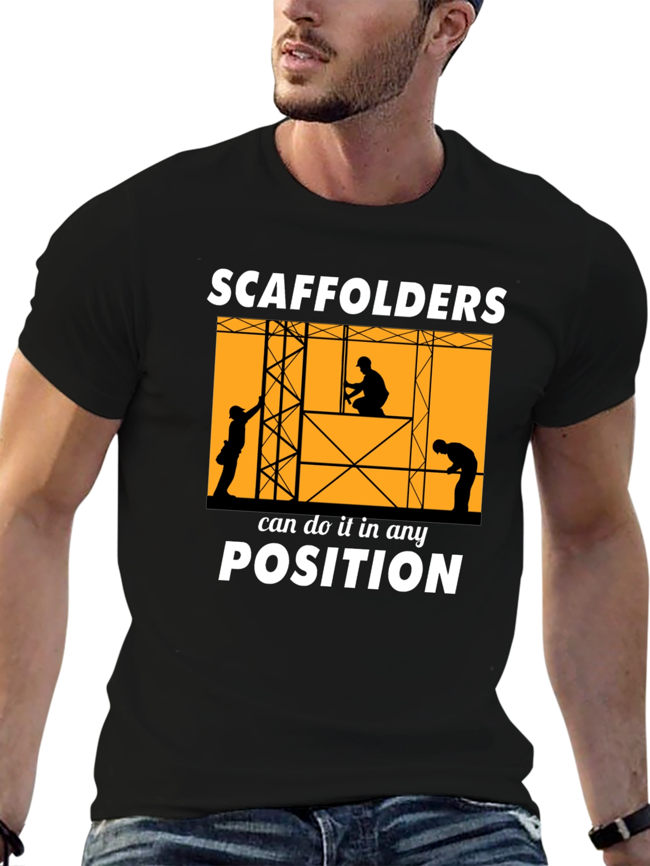 Scaffolders Can Do It T-Shirt Construction Worker Tee