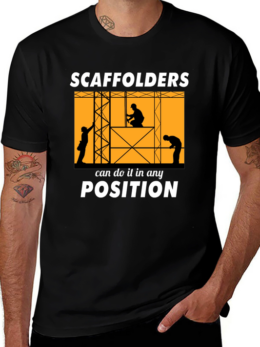 Scaffolders Can Do It T-Shirt Construction Worker Tee
