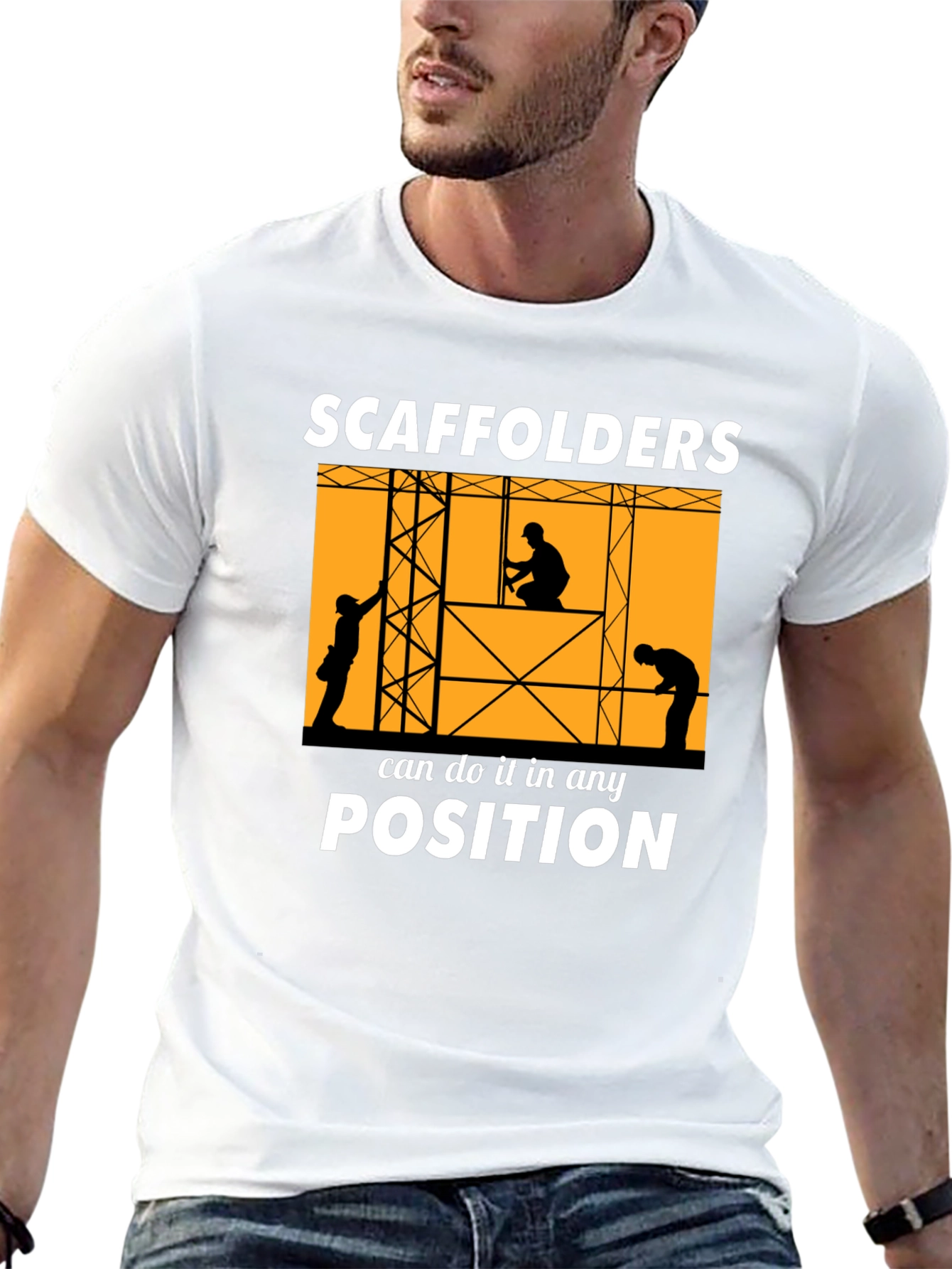 Scaffolders Can Do It T-Shirt Construction Worker Tee