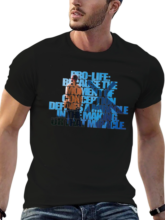 Pro-Life Graphic Tee - Because The Moment of Conception
