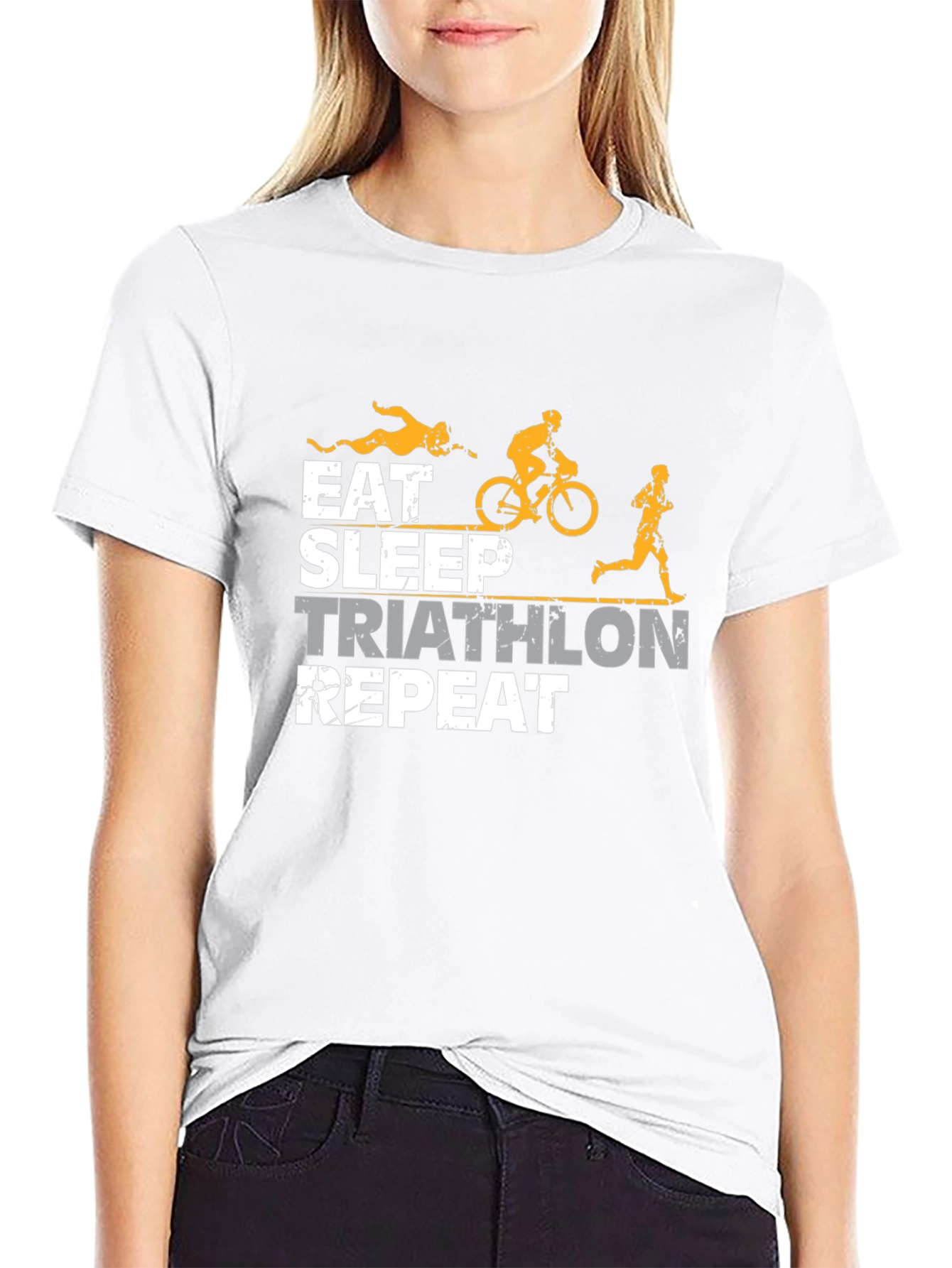 Eat Sleep Triathlon Repeat T-Shirt