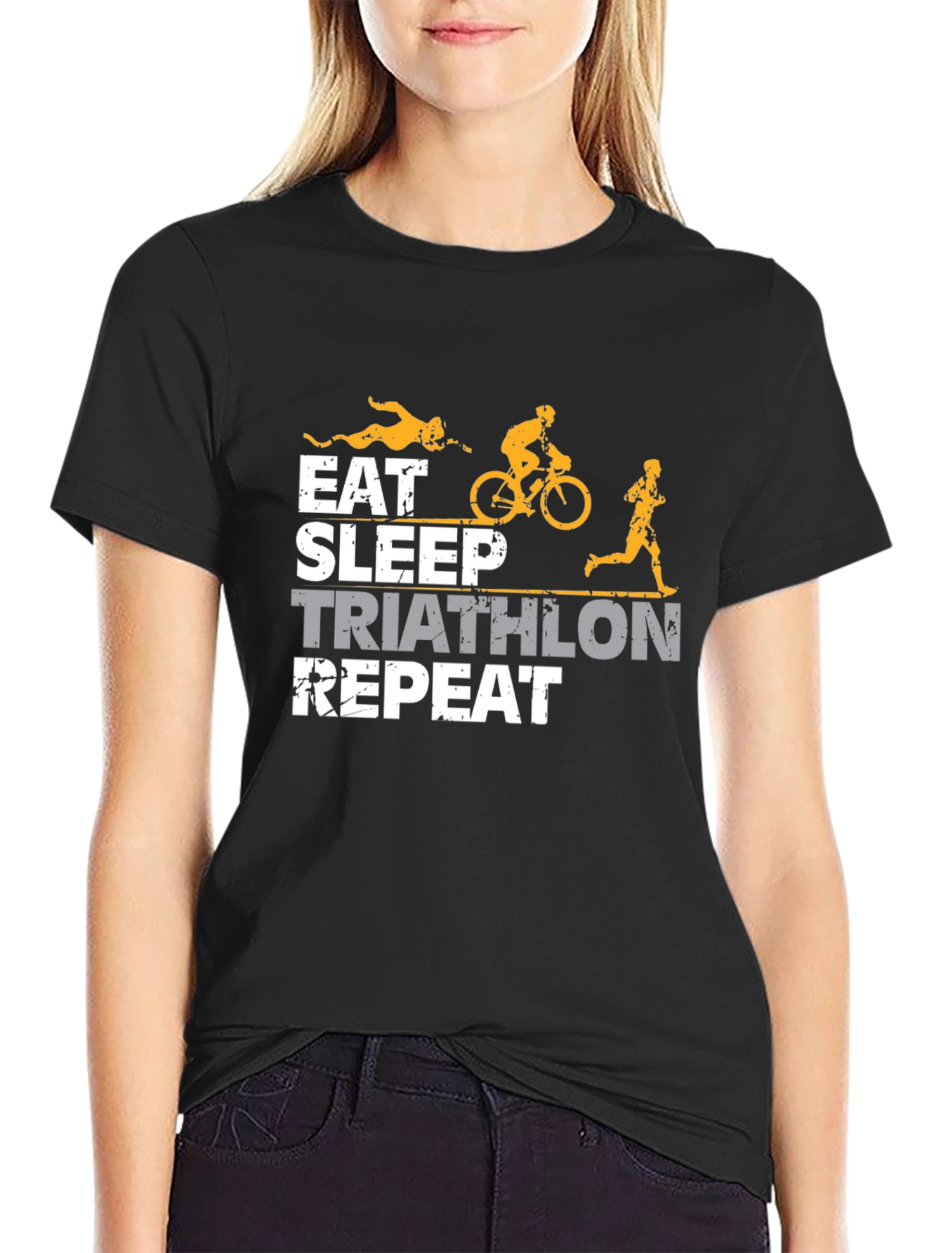 Eat Sleep Triathlon Repeat T-Shirt