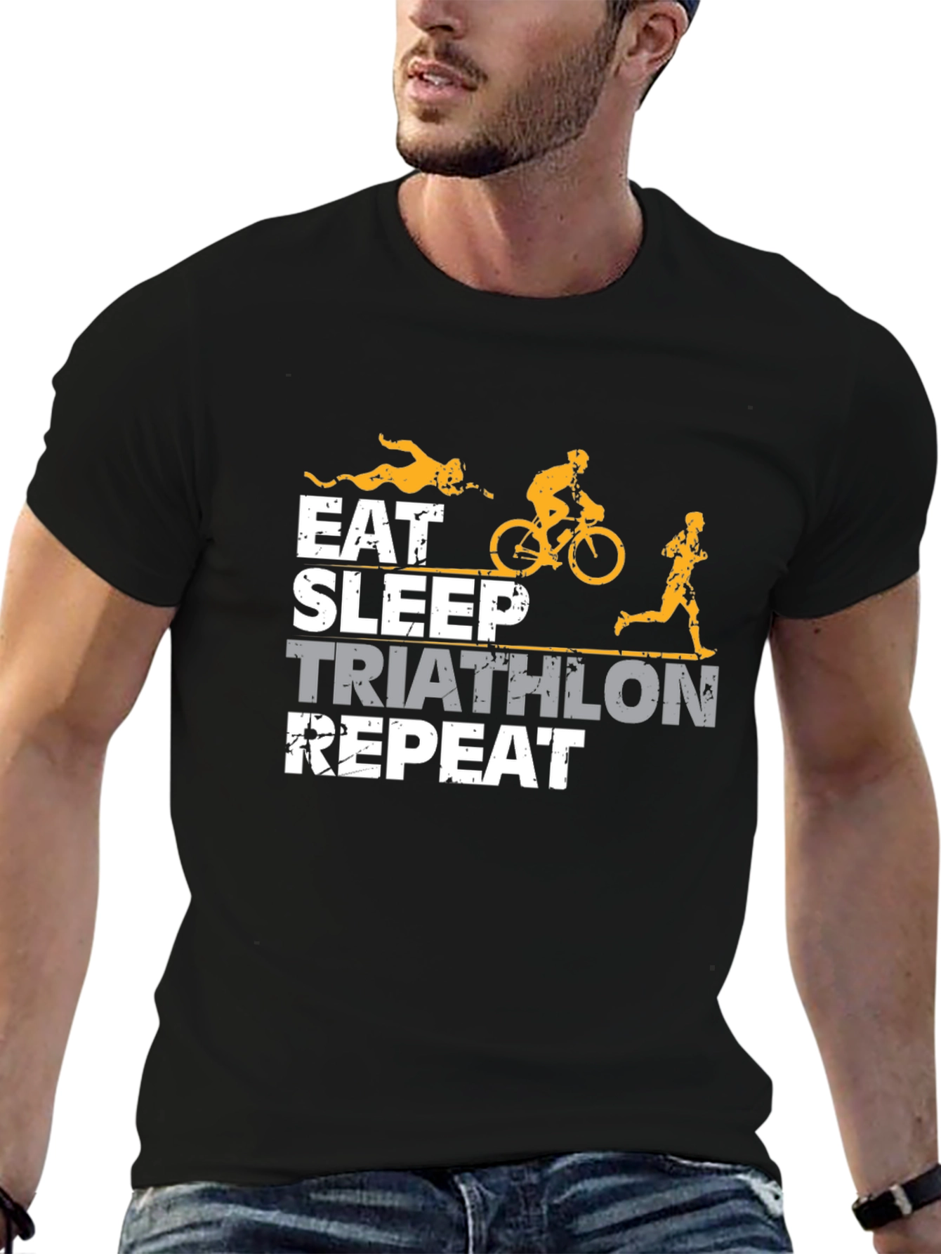 Eat Sleep Triathlon Repeat T-Shirt