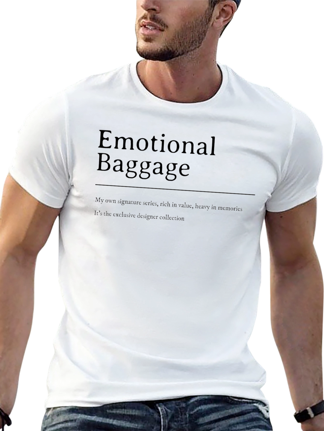 Emotional Baggage Graphic Tee - Dark Humor Fashion