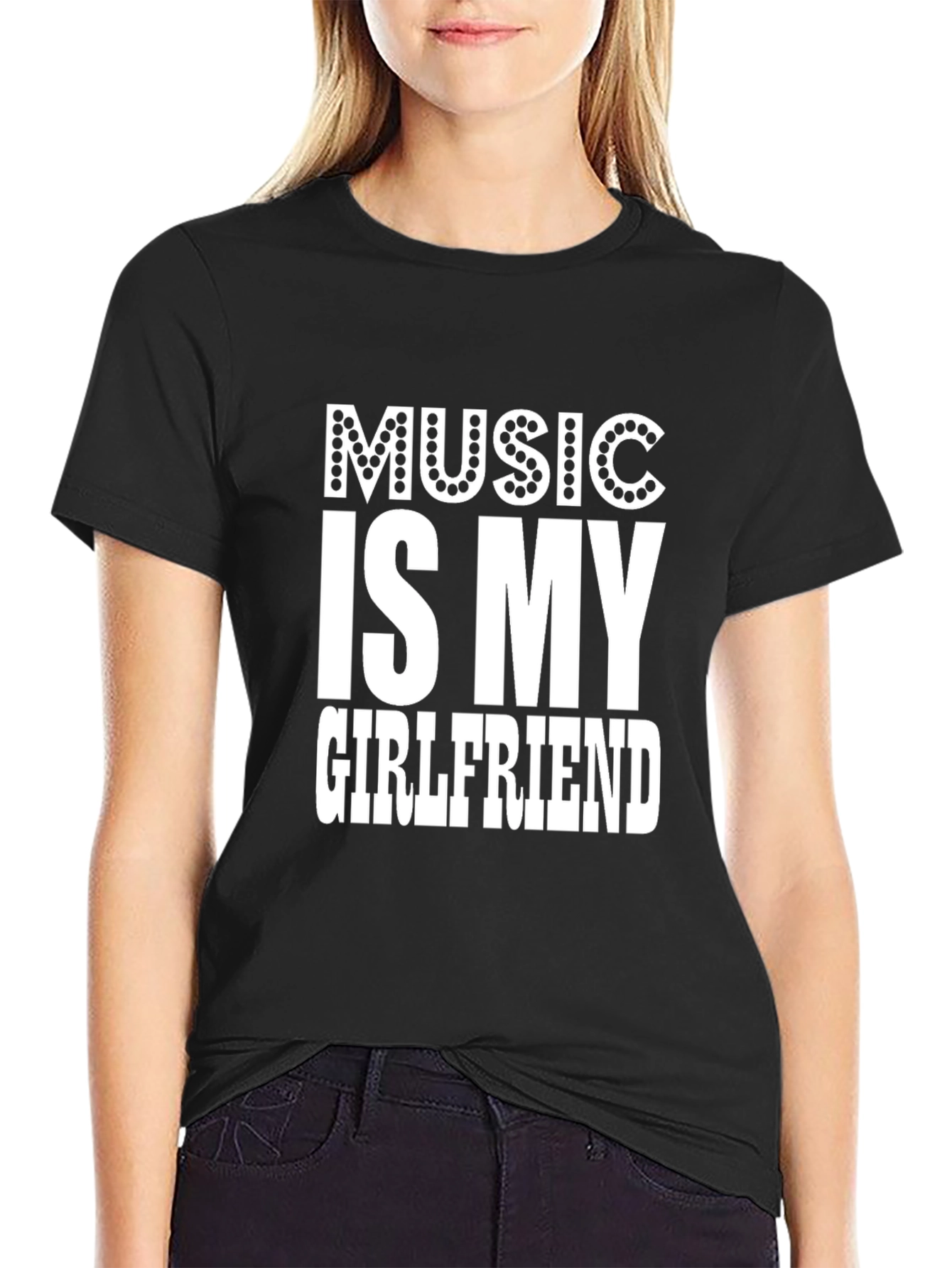 Music Is My Girlfriend Funny Graphic Tee