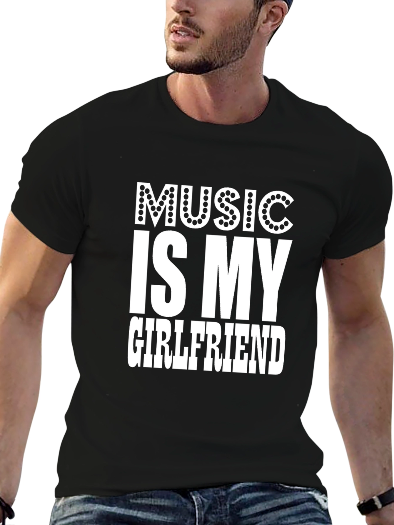 Music Is My Girlfriend Funny Graphic Tee