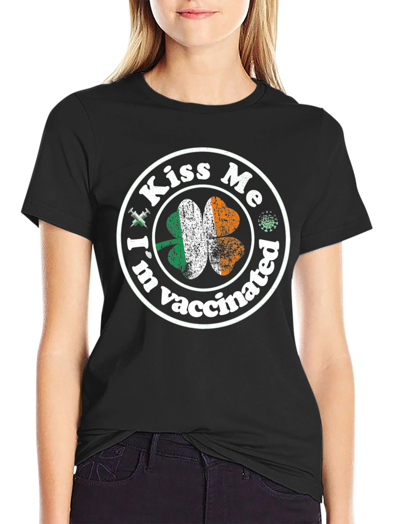 Kiss Me Im Vaccinated St. Patricks Day T-Shirt
