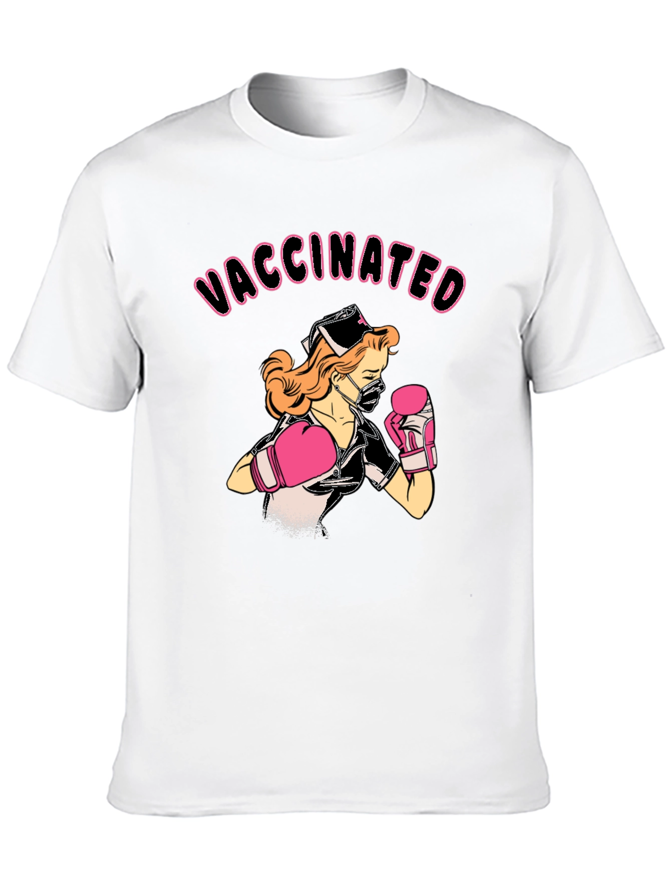 Vaccinated Nurse Boxing T-Shirt